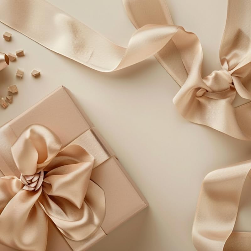 1 Inch Solid Color Satin Ribbon Roll 50 Yards