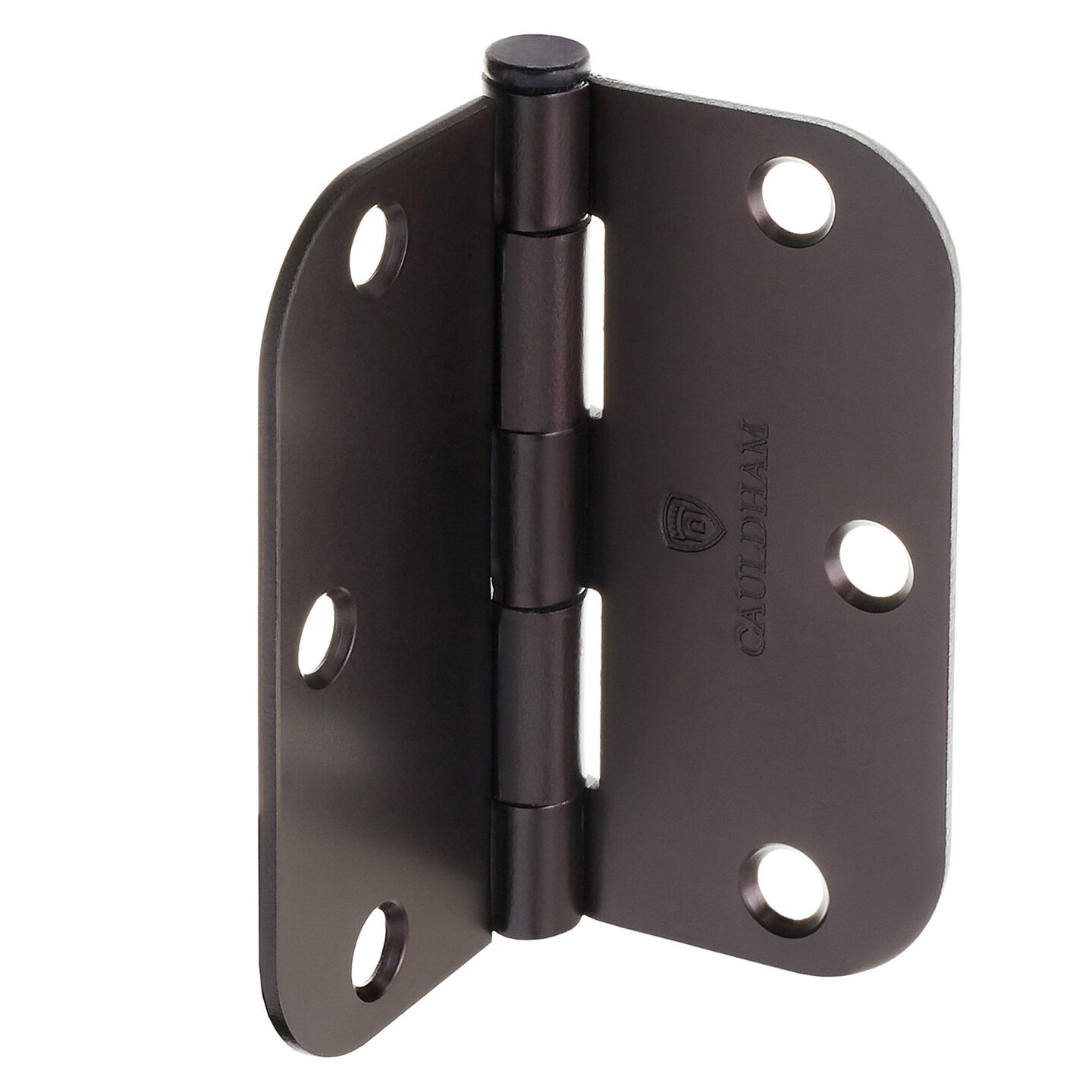 Cauldham Heavy-Duty 3-1/2" Interior Door Hinges with 5/8" Radius Corners - Oil Rubbed Bronze