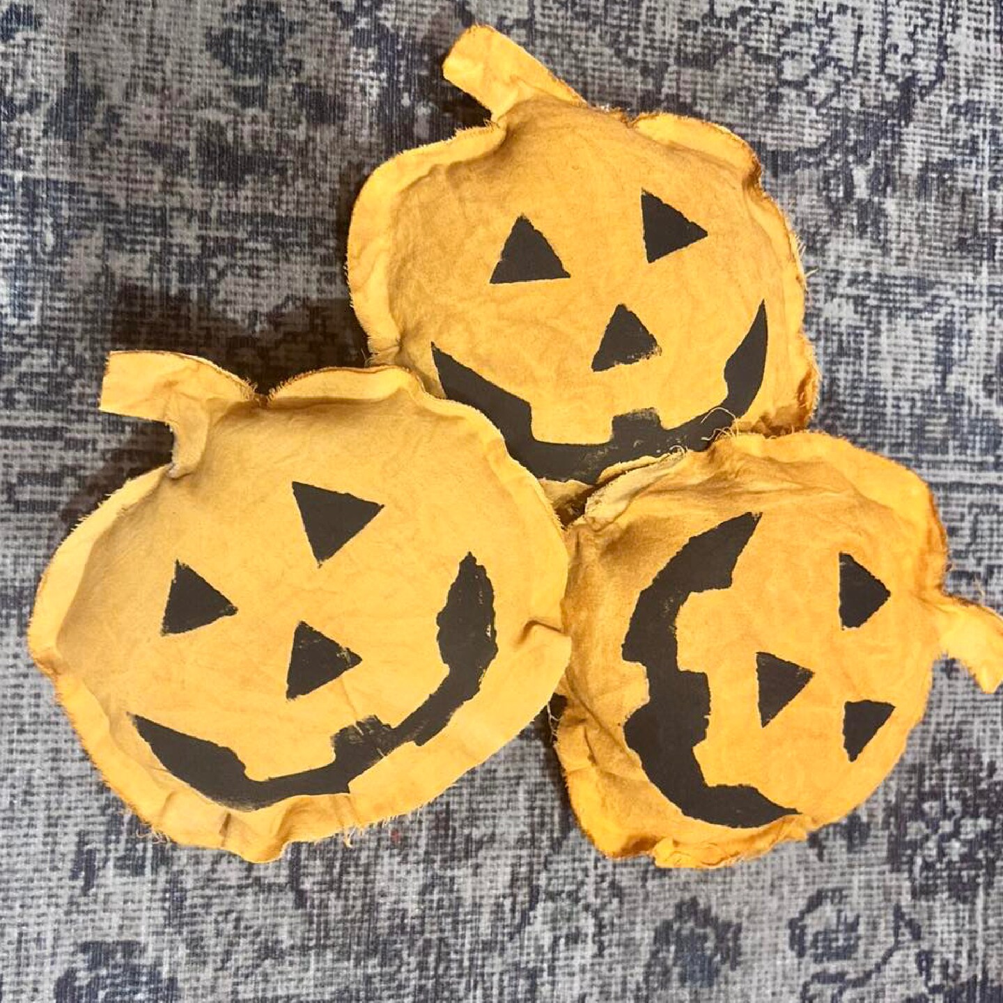 Primitive Jack O' Lantern Rustic Country Halloween Decor Bowl Filler Tiered Tray Fall Decoration product 2
