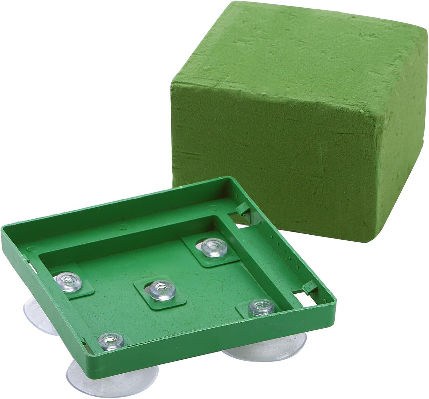 8 Pack Square Floral Foam Cage - Floral Foam Blocks with Suction Cup