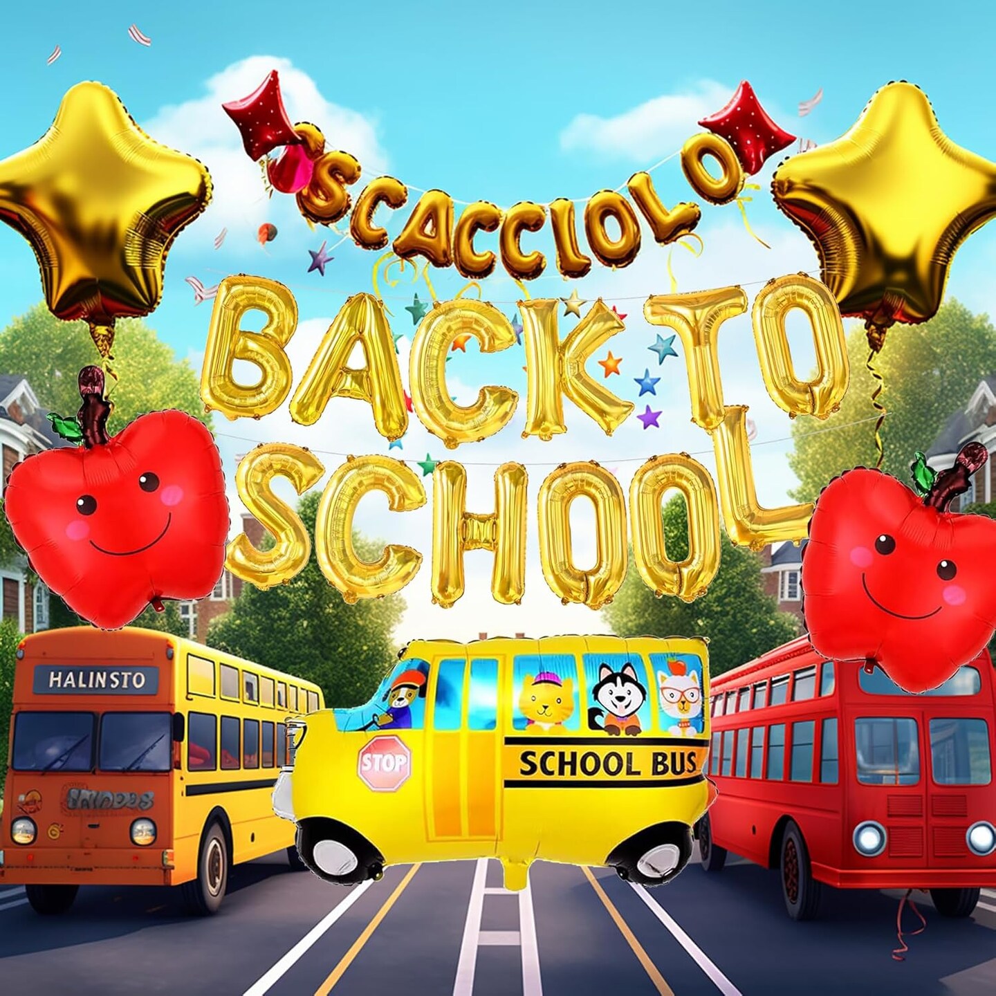 Back to School Balloons Set