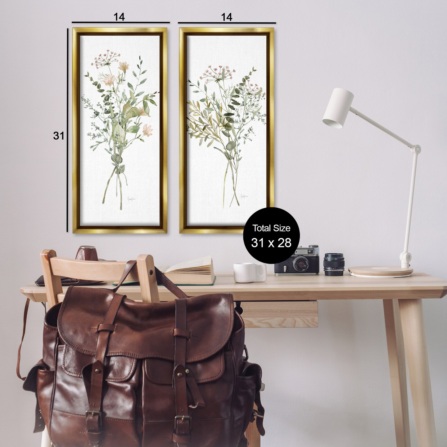 Stupell Industries Watercolor Style Wildflower Bundles 2pc Floating Frame Set By Livi Finn