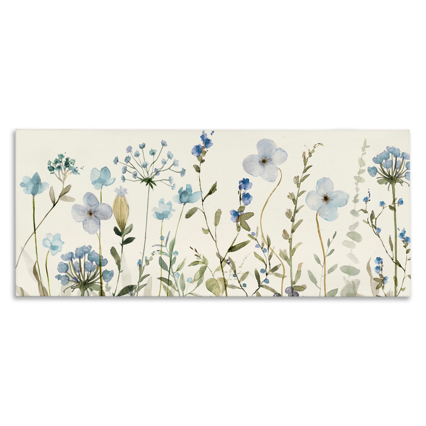 Stupell Industries Soft Blue Botanicals Garden Canvas By Livi Finn