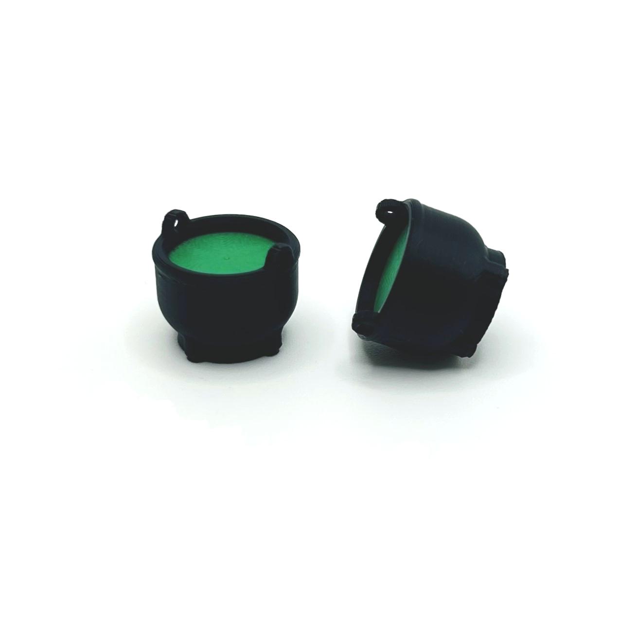 3D Witch Cauldron Halloween Charms, 16.5x14mm
