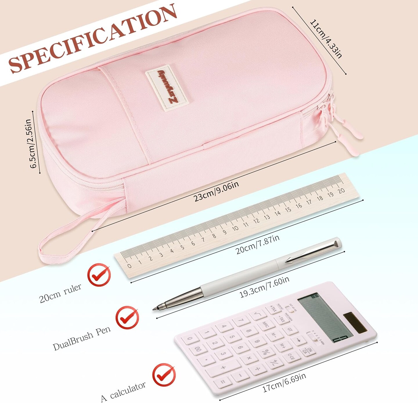 Big Capacity Pencil Pouch Office