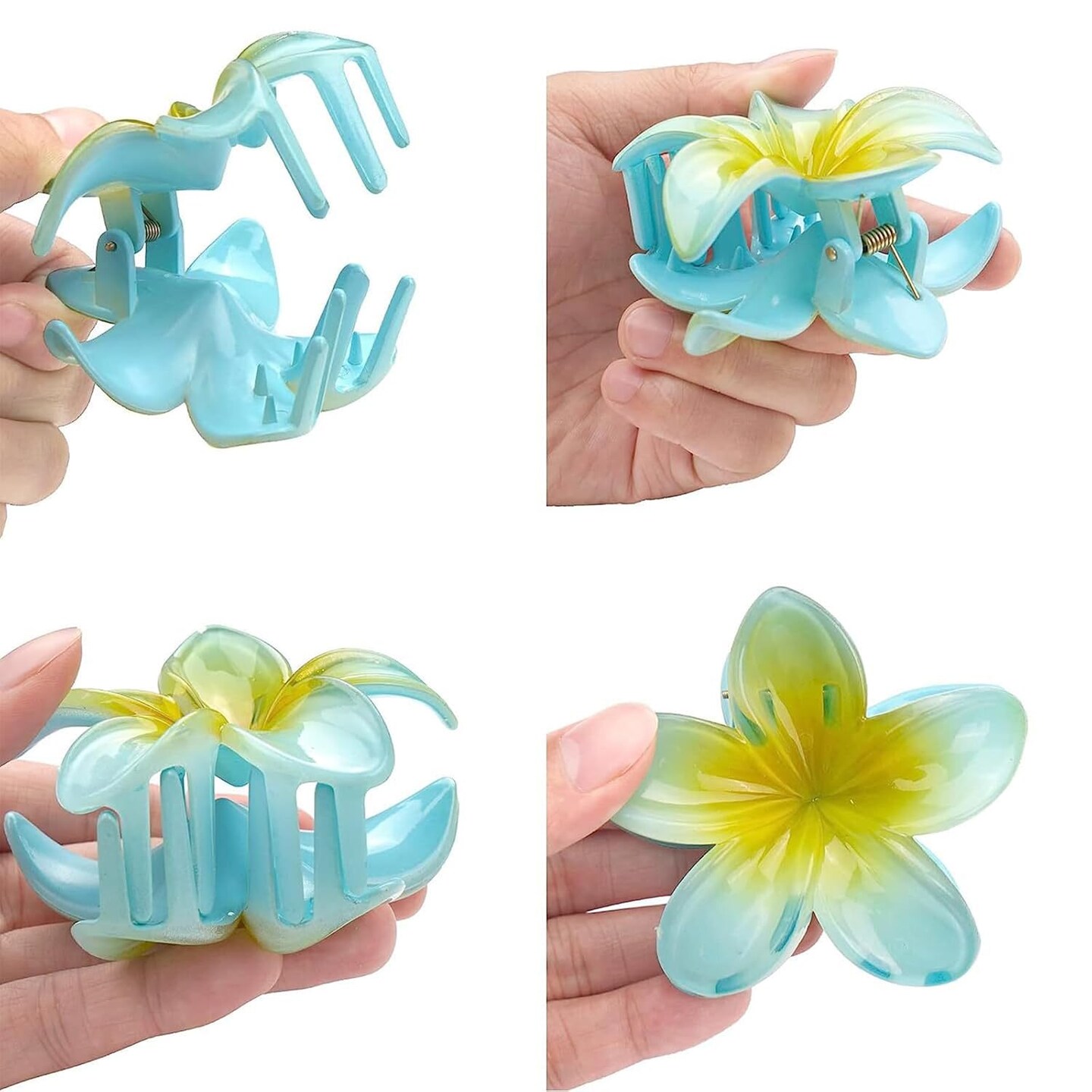 Hawaiian Flower Hair Clips