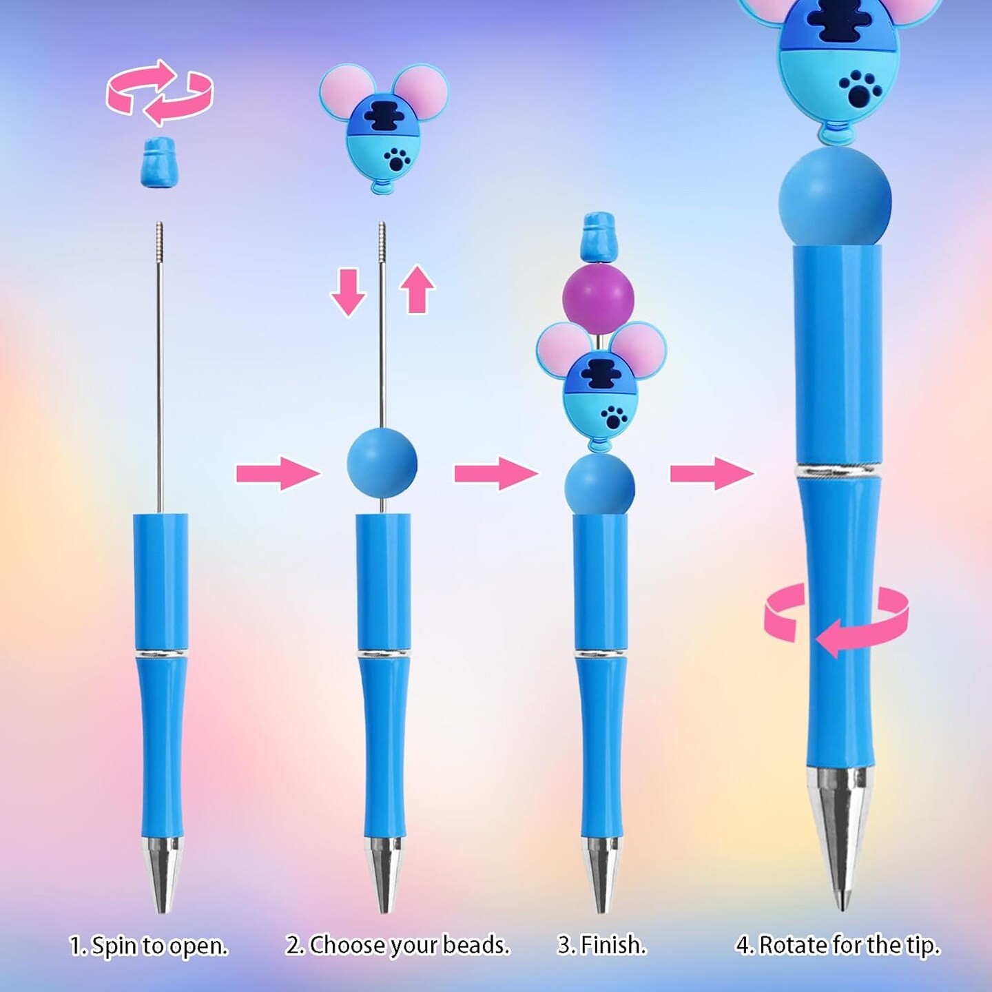 8Pieces Beadable Pens Kit