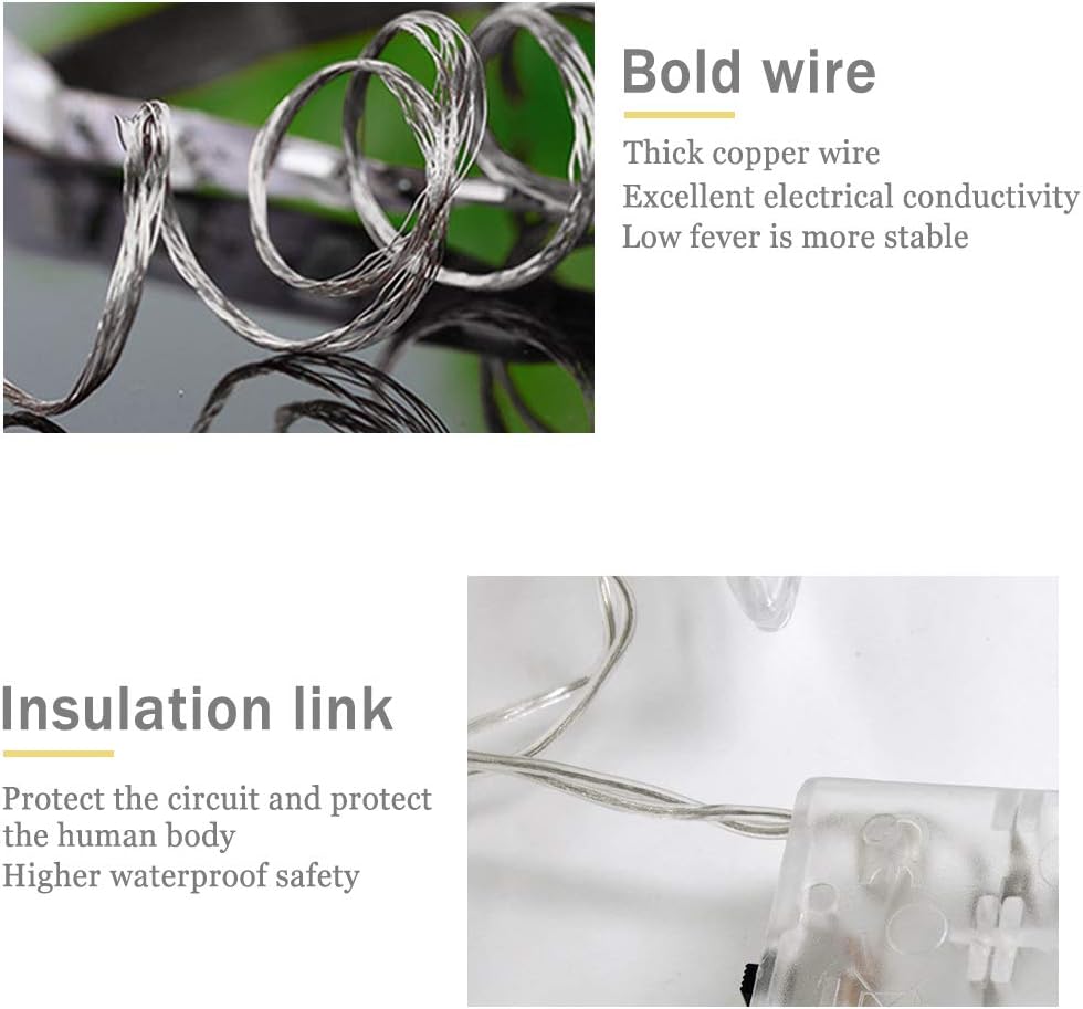 6&#x22; Small Christmas Star Tree Topper Star with LED - Battery Operated (Warm White)