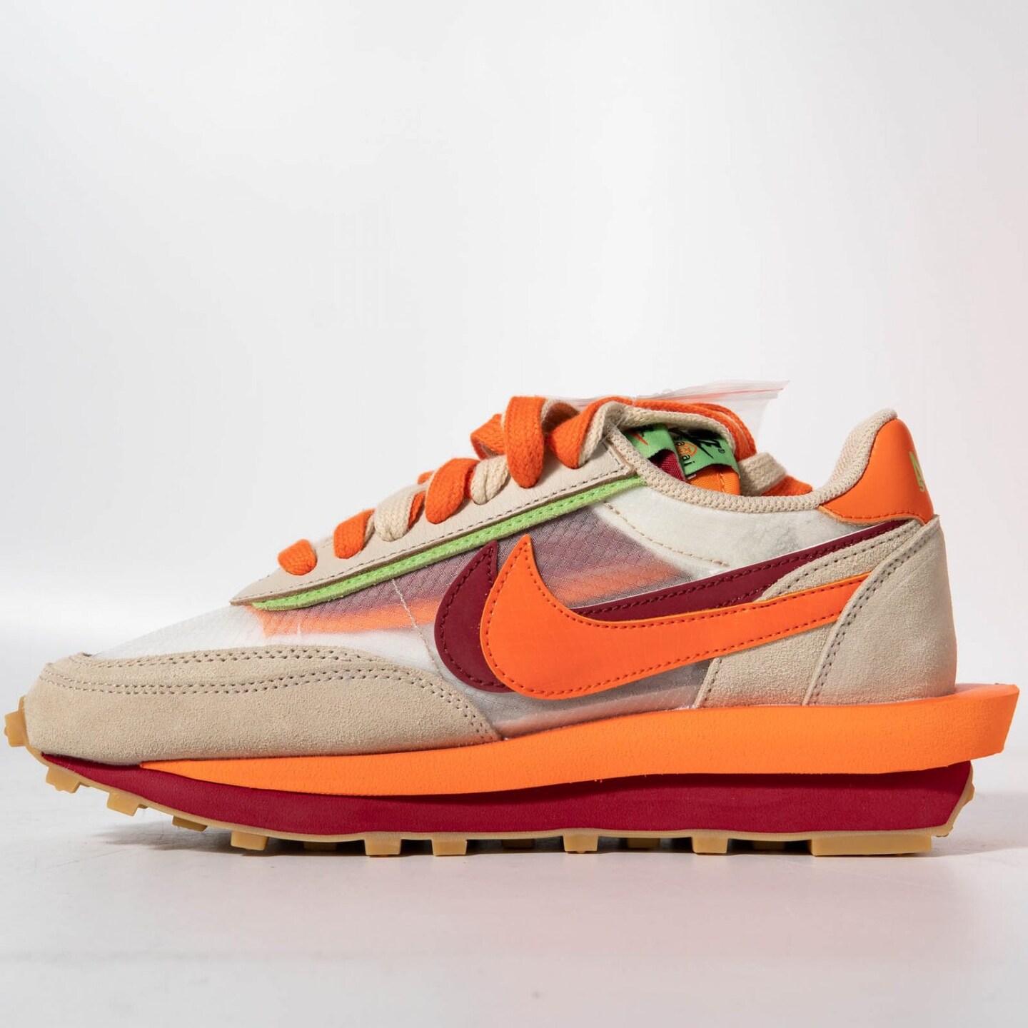 nike ldwaffle clot sacai net orange blaze