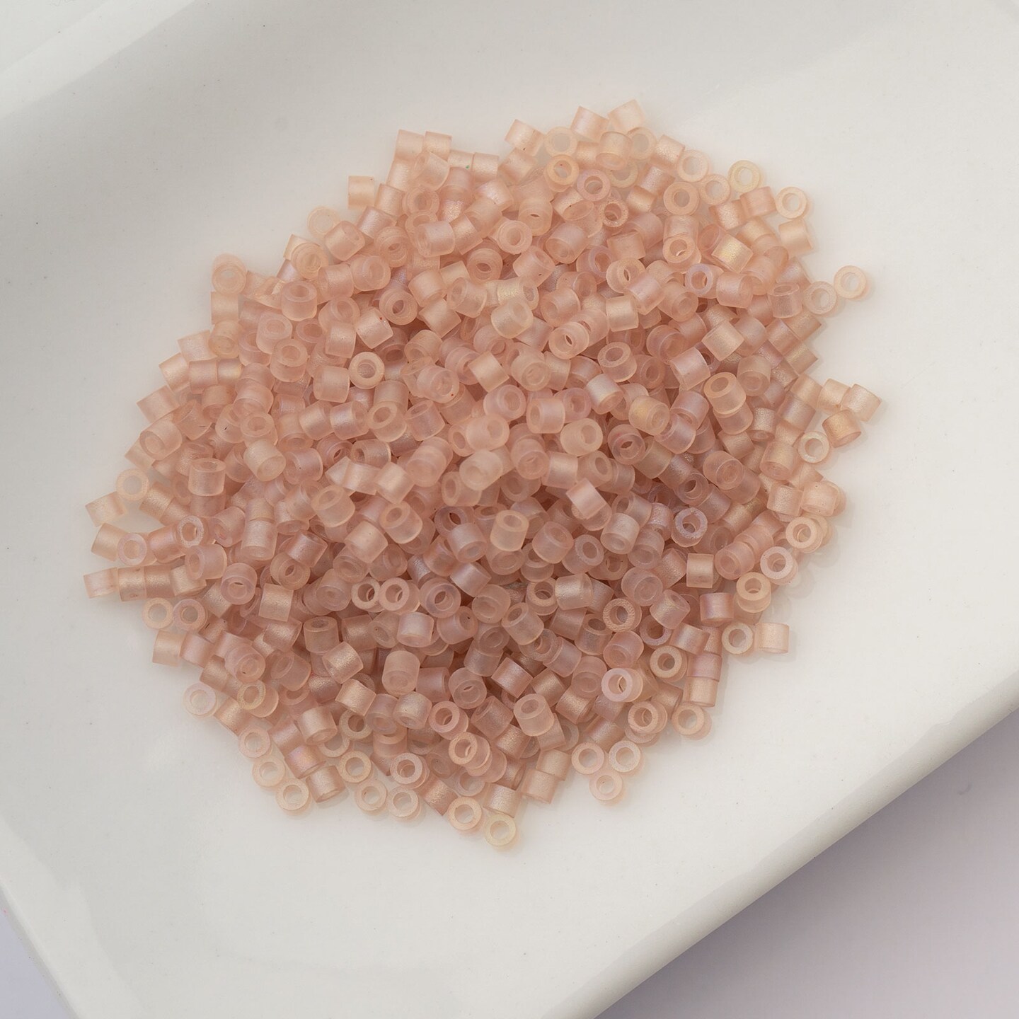John Bead Matte Macaron Cylin Beads 11/0 Glass Cylindrical Seed Beads, 25g