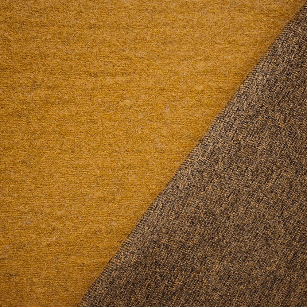 Brown-Black Italian Boiled Wool-Polyester Texture Knit Coating Fabric By the Yard