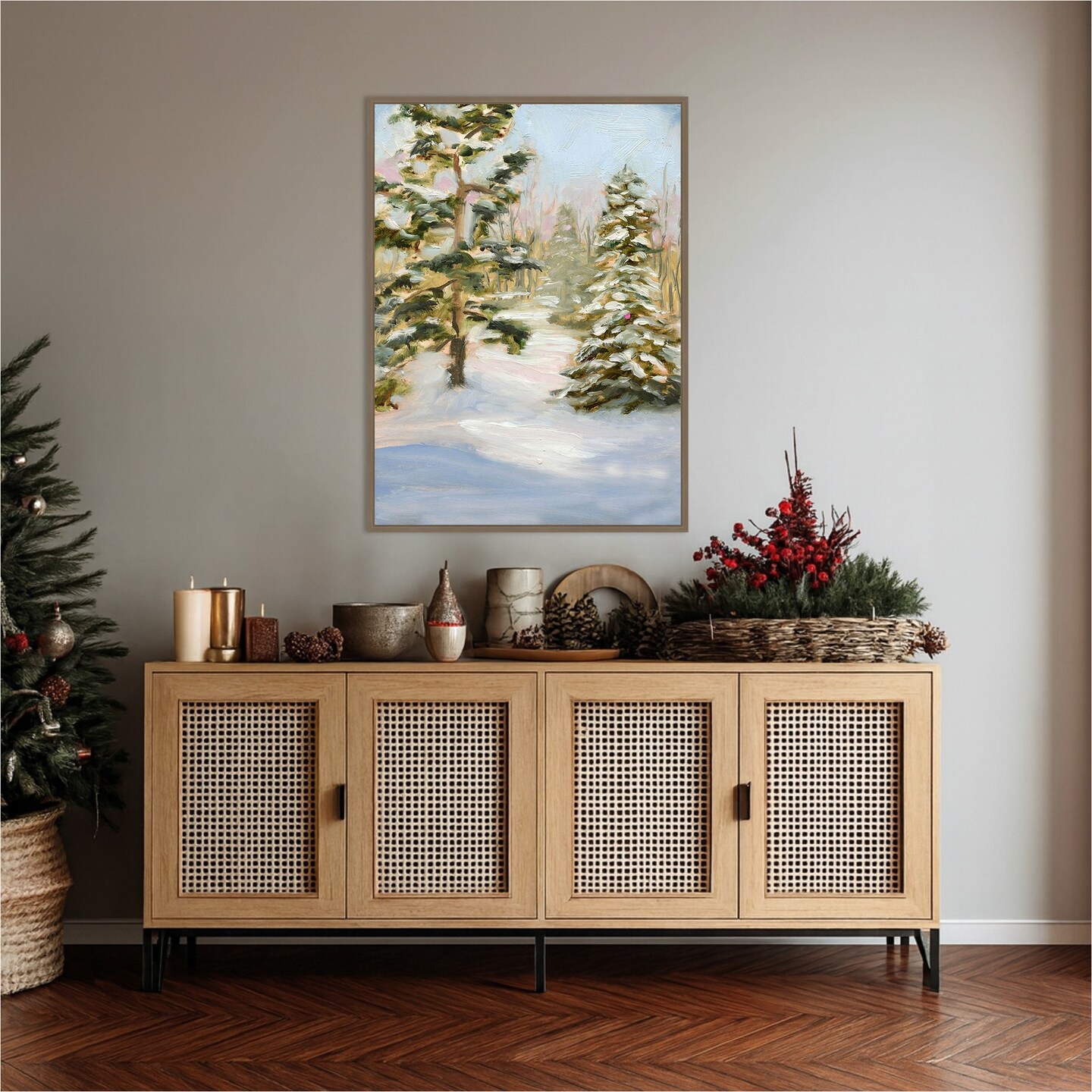 Trees in Winter by Sandra Iafrate Framed