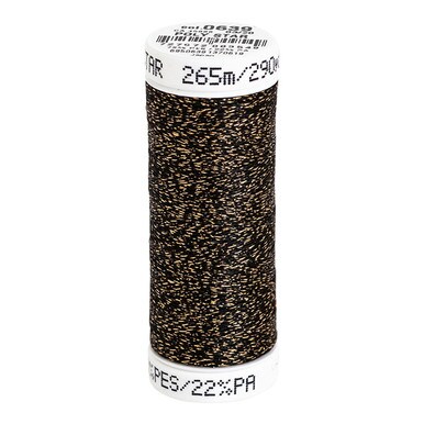 Sulky 30 Wt. Poly Sparkle™ Thread - Black with Gold Sparkle - 290 yd. Spool