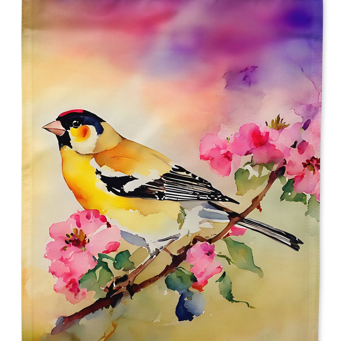 Edge Collections - 11.25" X 15.5" - Multicolor - Garden Flag GoldfArtwork Decorative Flag - 1 Piece