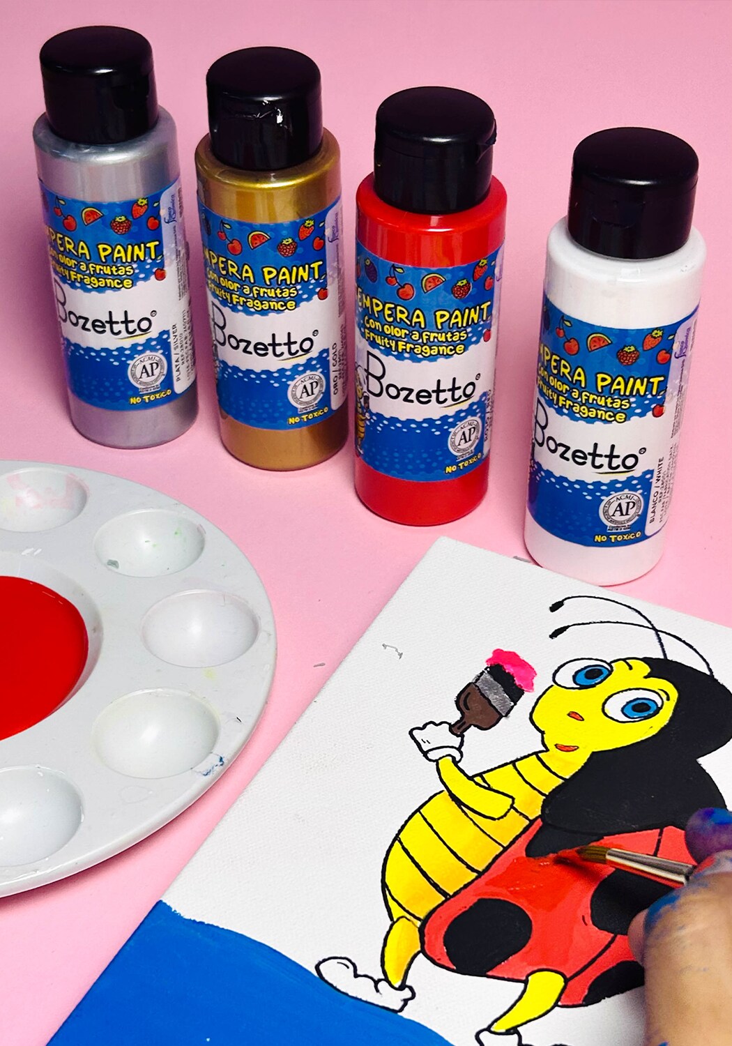 28020 Tempera Paint Fruity Fragrance 4 U.S fl oz / Primary Blue