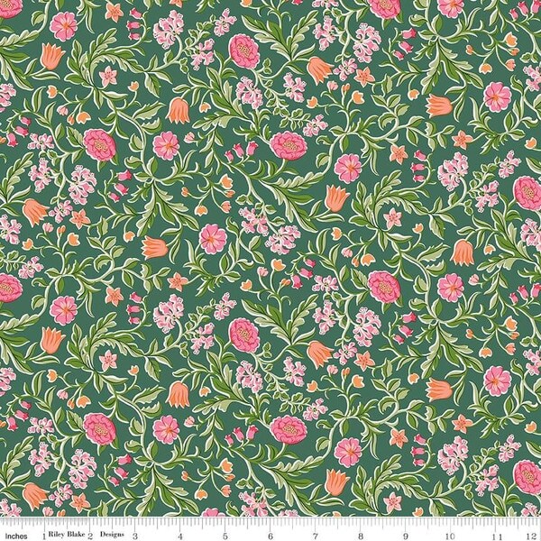 May&#x27;s Flowers in A (01667453a) | Craft Garden | Liberty Fabrics | Riley Blake