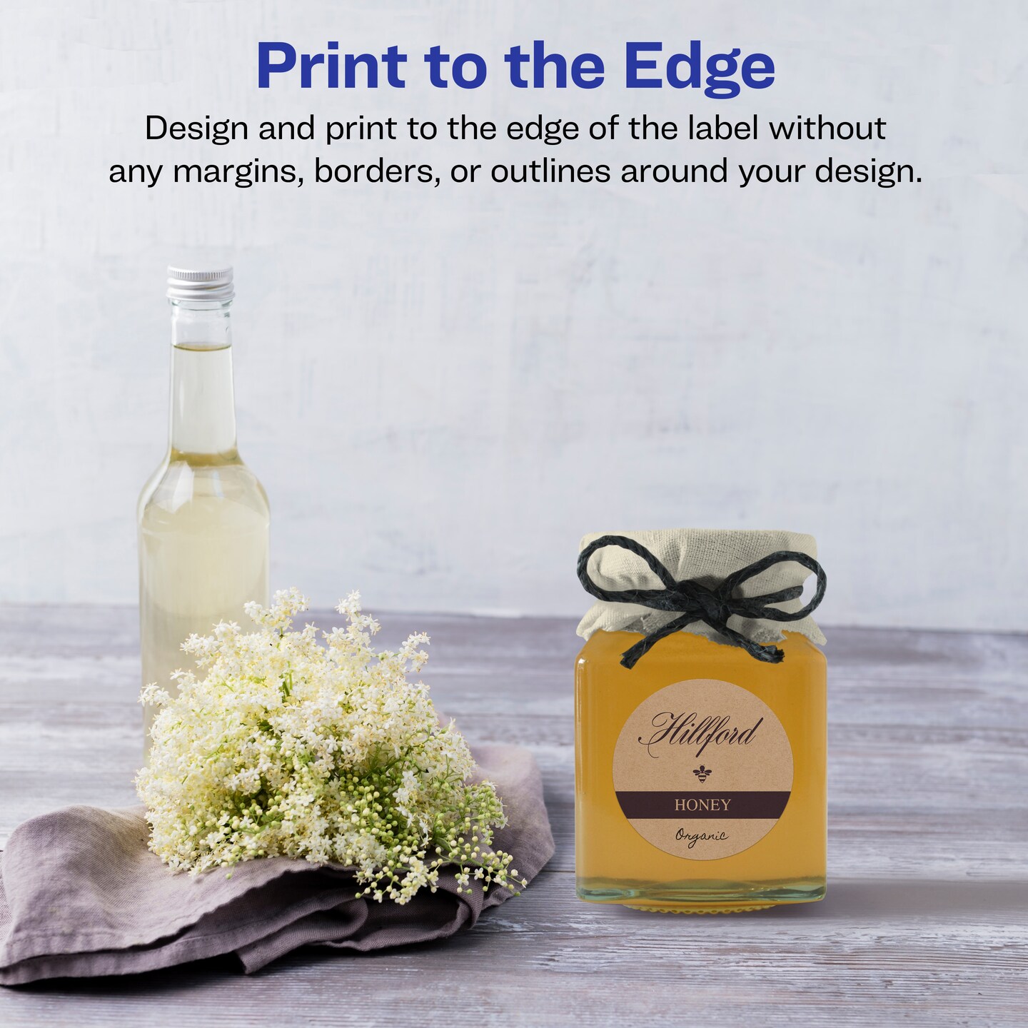 Avery Kraft Brown Round Labels with Sure Feed, 1.75" diameter