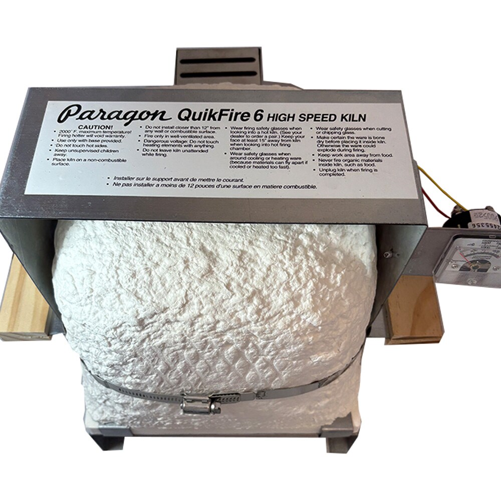 Quikfire Kiln&#x2013;FAST 1000&#xB0;F in 5 Minutes, Max 2000&#xB0;F, w/Pyrometer, For Jewelry Artisans, Pros &#x26; Beginners-Great for Testing &#x26; Experimenting