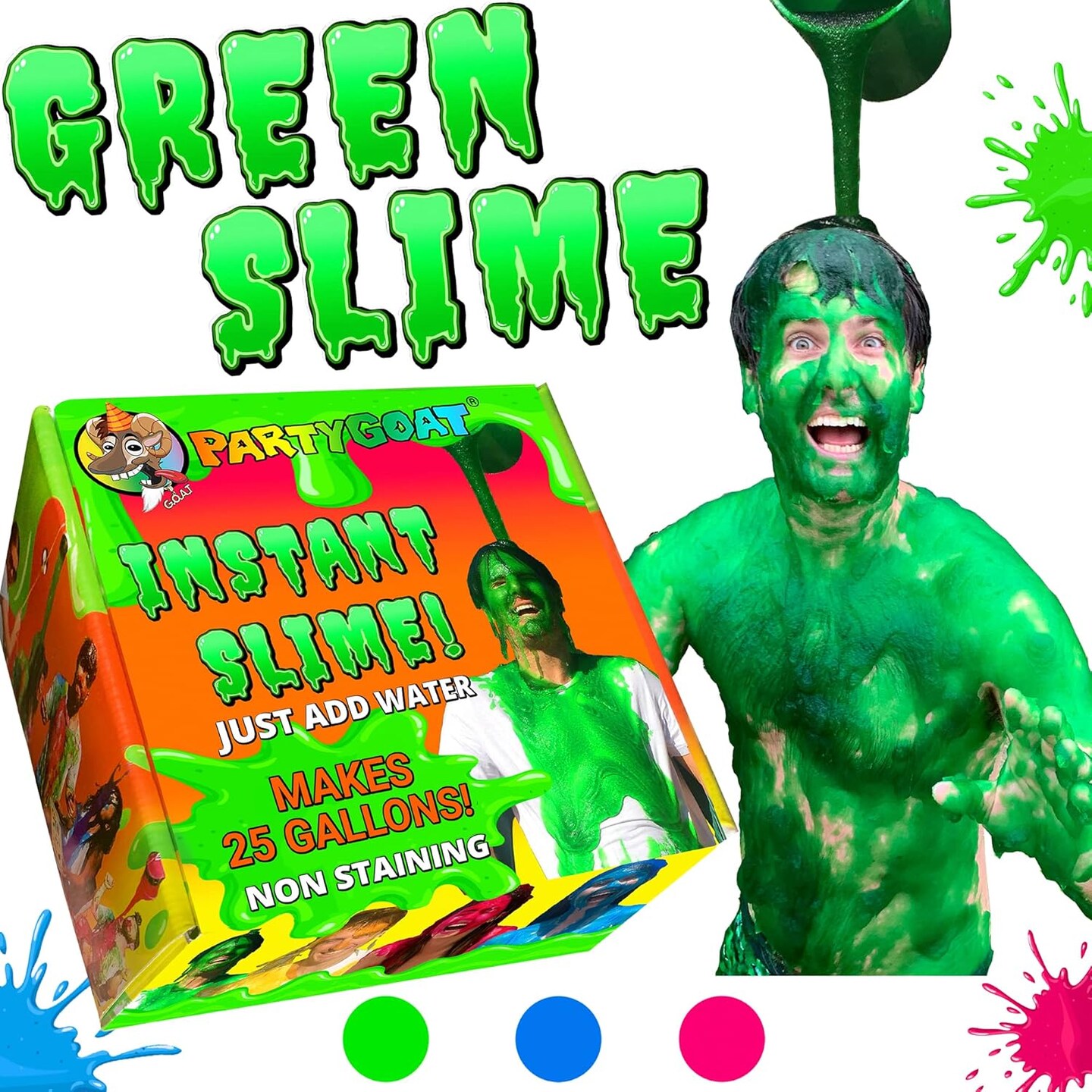 Instant Green Slime Powder. Bulk Slime Kit