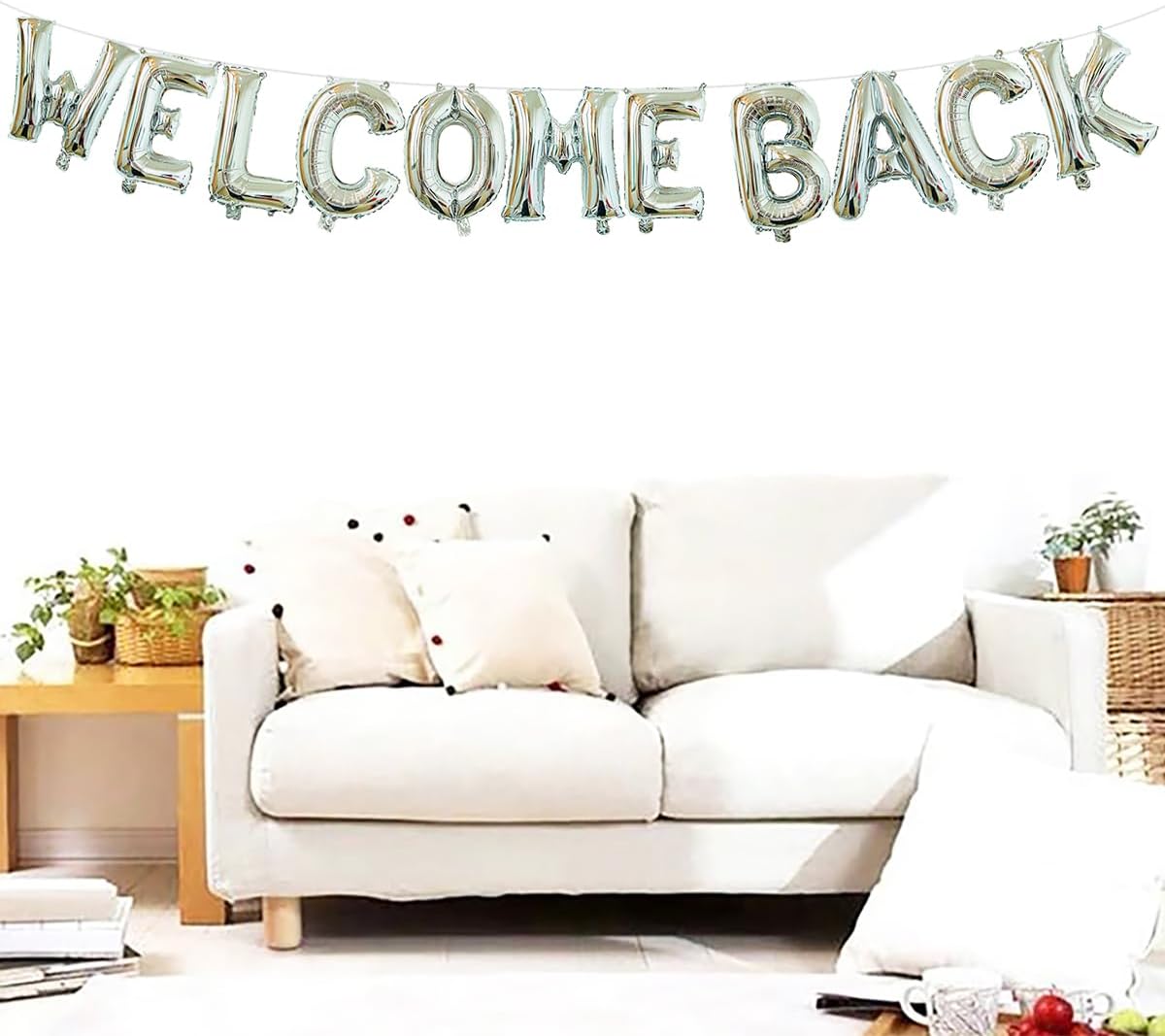 Welcome Back Letter Balloons Banner School Decor