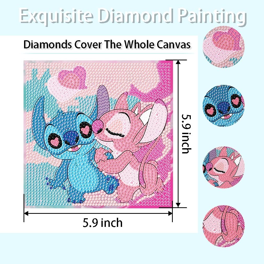 5D Diamond Art Painting Kits for Kids with Wooden Frame
