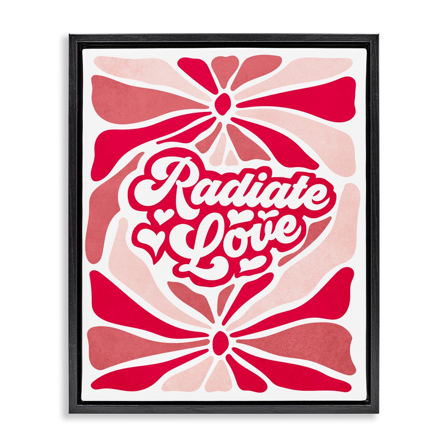 Stupell Industries Radiate Love Groovy Pattern Floating Frame By Ziwei Li