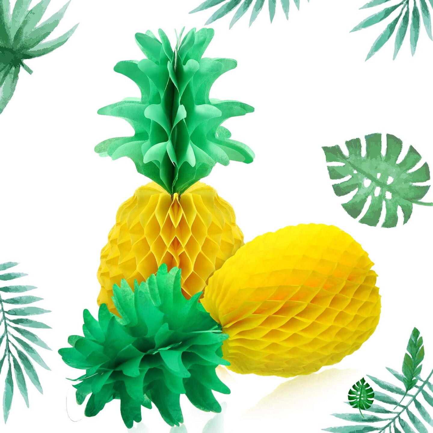 12 Pieces Pineapple Tissue Paper Centerpieces Table Decorations