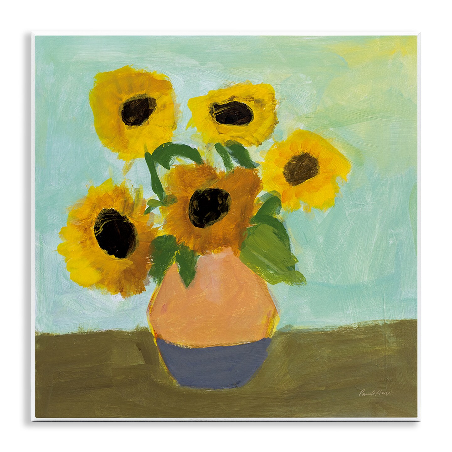 Stupell Industries Ode to Van Gogh Sunflowers Wall Plaque By Pamela Munger