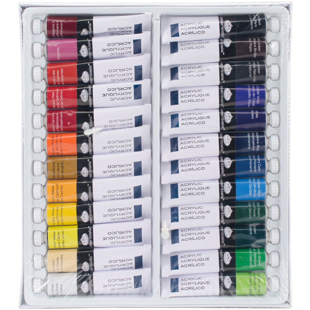Royal & Langnickel(R) Acrylic Paints 21ml 24/Pkg-Assorted Colors