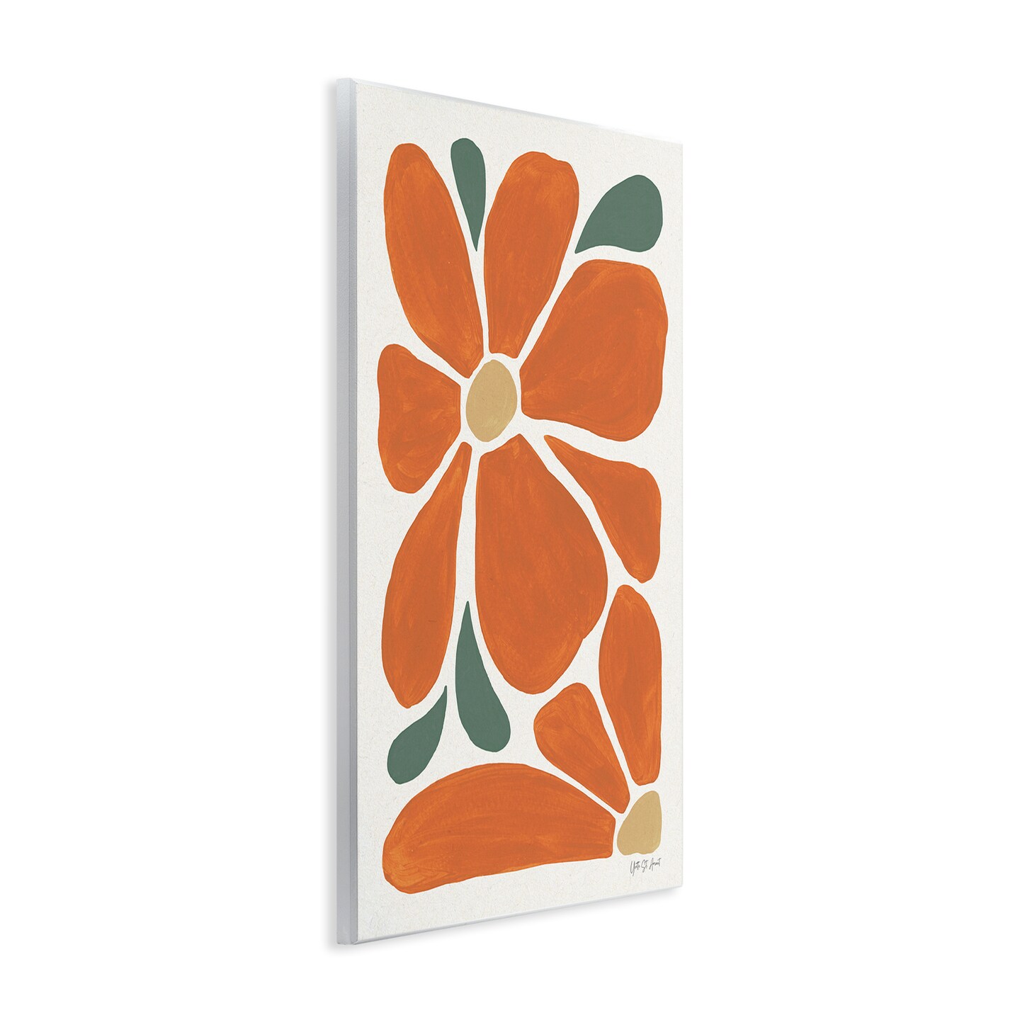 Stupell Industries Minimal Mod Orange Flowers Wall Plaque By Yvette St. Amant