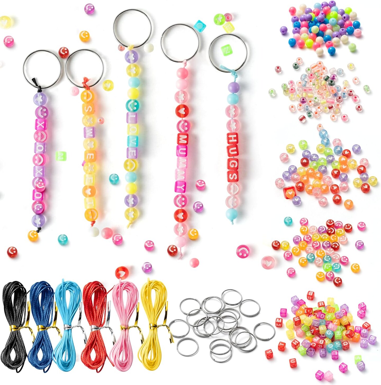 326Pcs DIY Bead Jewelry Making Crafts Kit