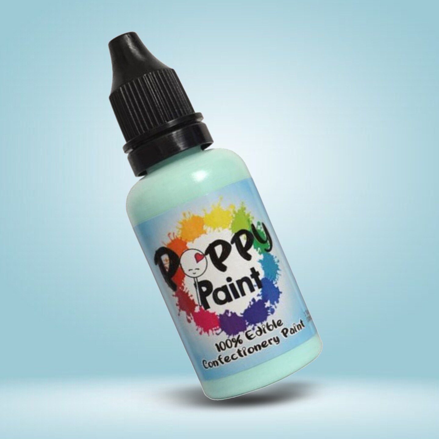 Poppy Paint Mint Edible Confectionery Paint for Cakes Cookies and Chocolate
