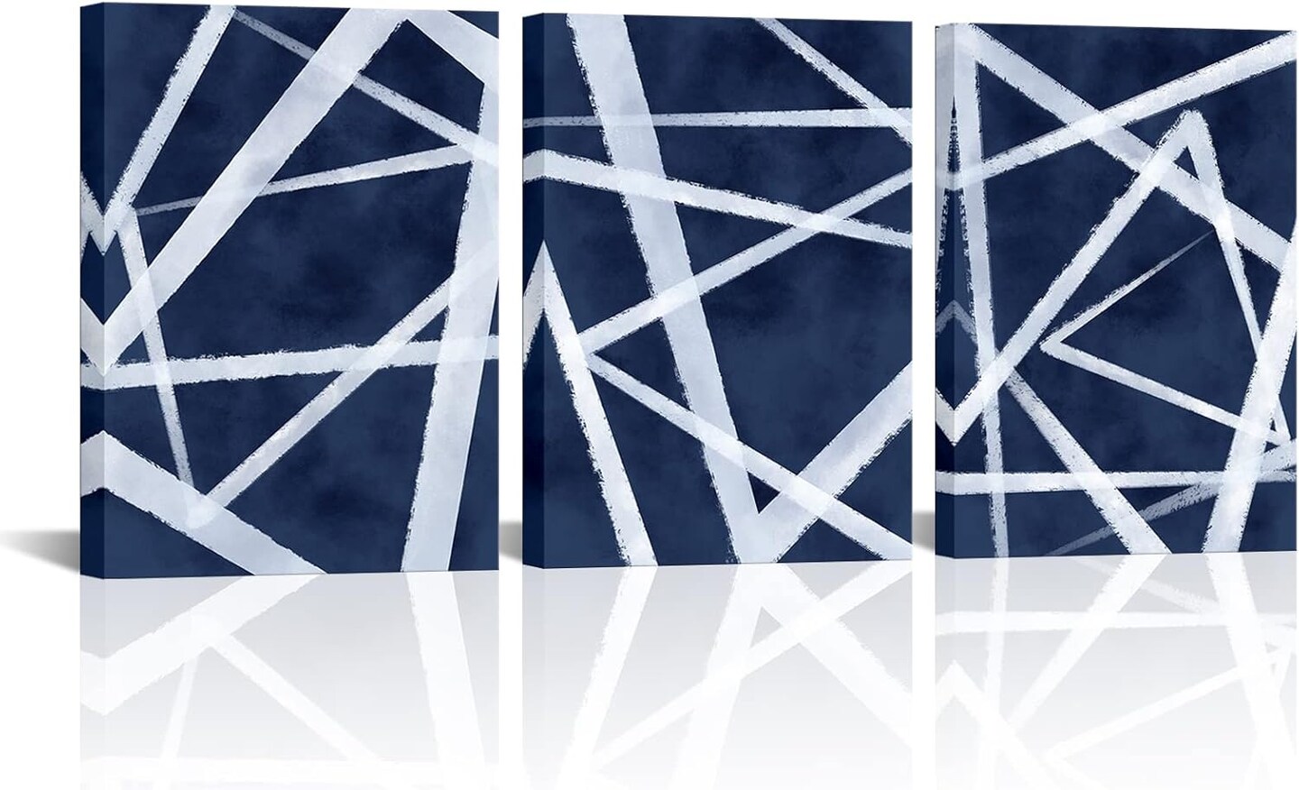 Blue Abstract Wall Art Navy Blue Bathroom Decor Blue Pictures Wall Decor