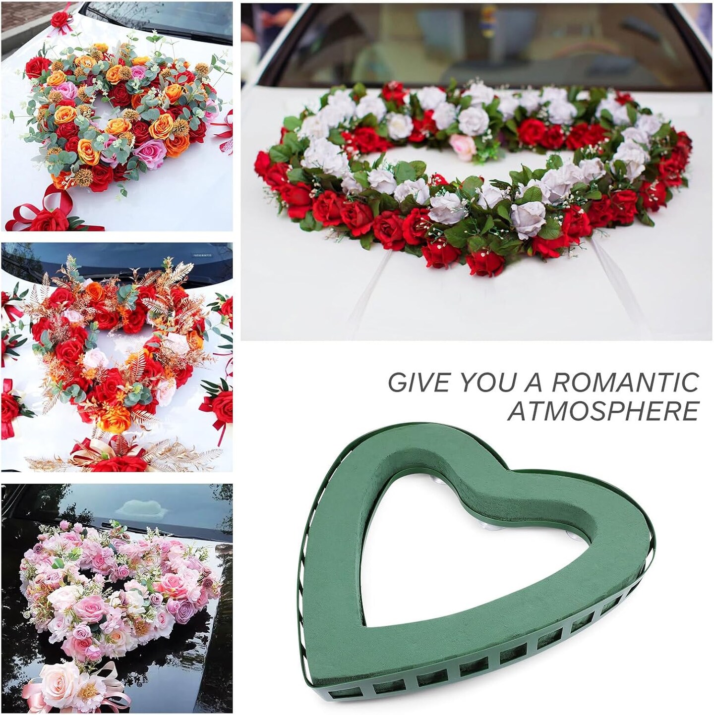 Heart Shaped Floral Foam Cage: Flower Arrangements