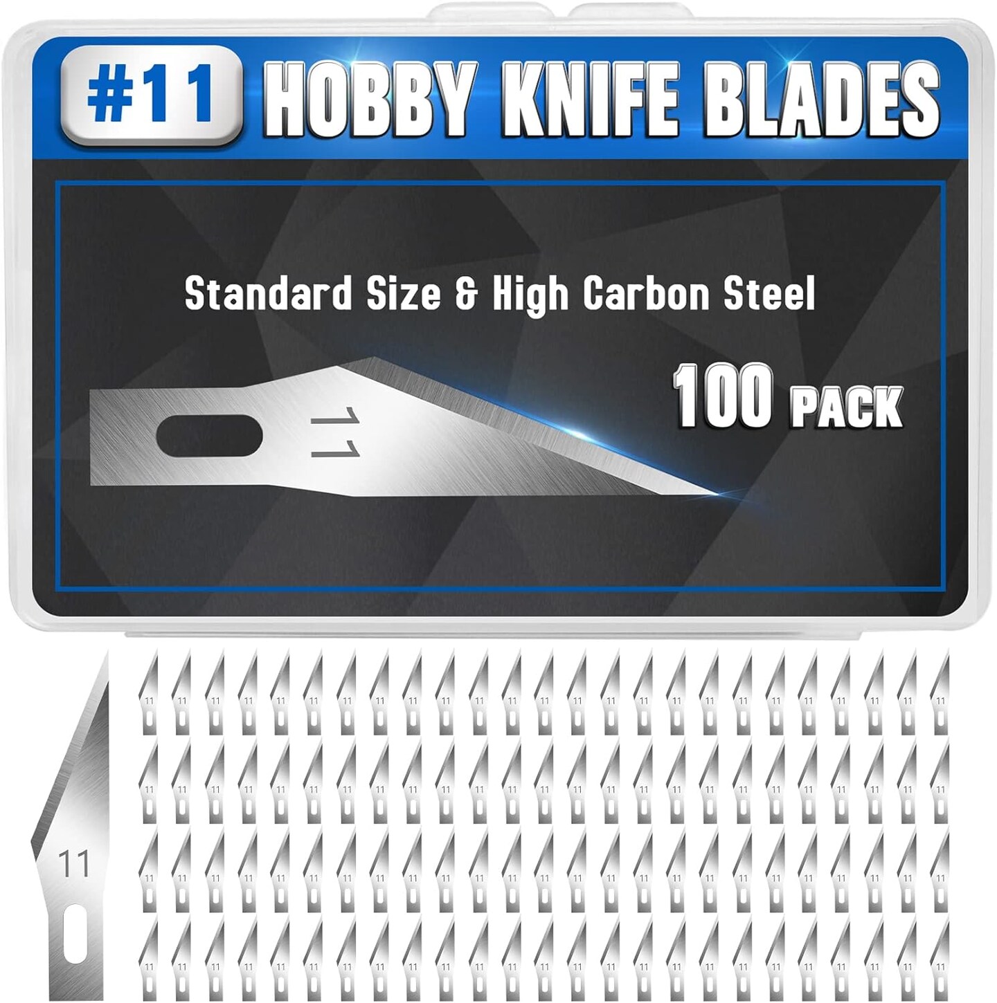 100 PCS Exacto Knife Blades, SK5 Carbon Steel