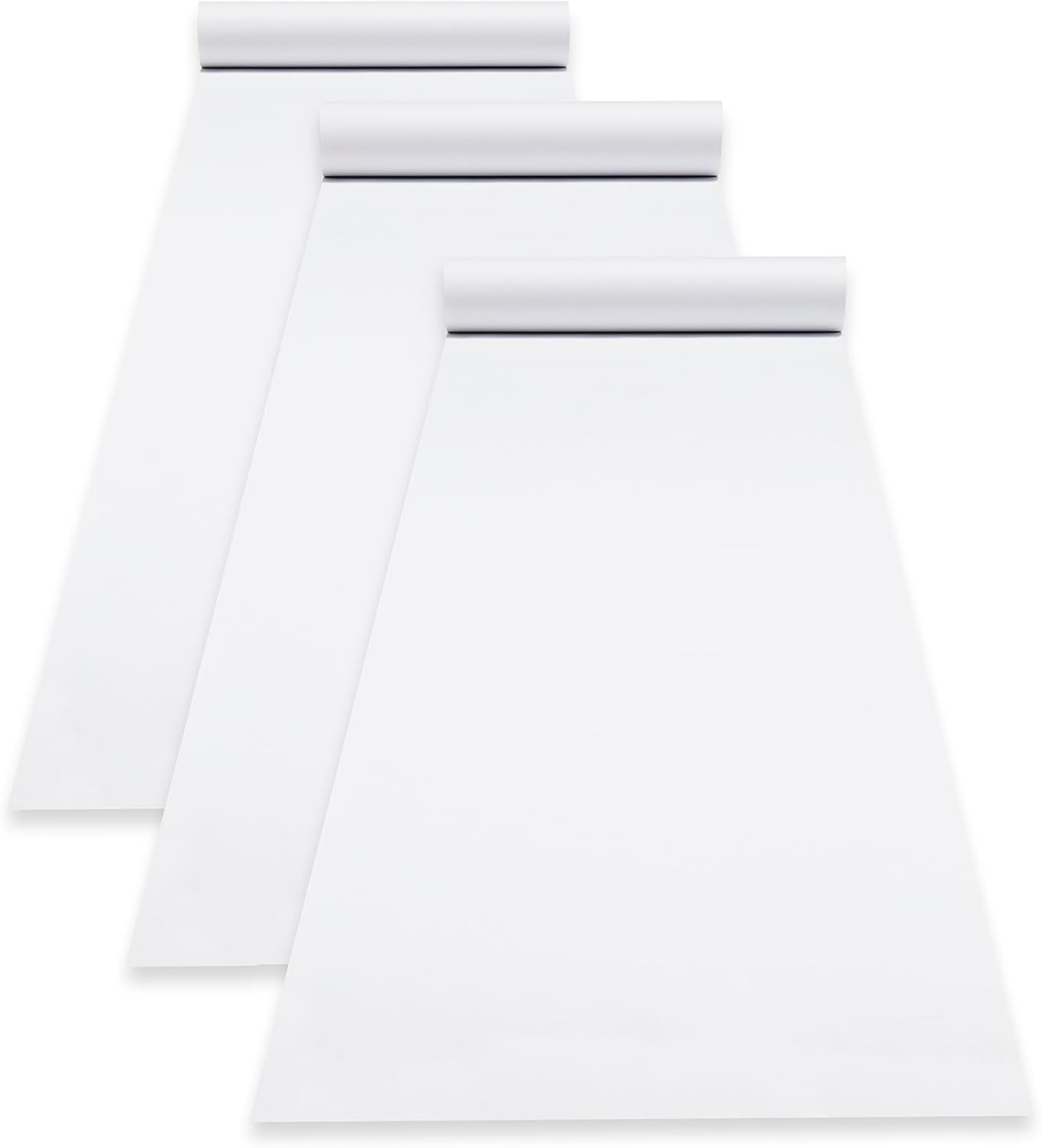17 inches - 3 Pack Deluxe Easel Paper Roll Replacement(White)