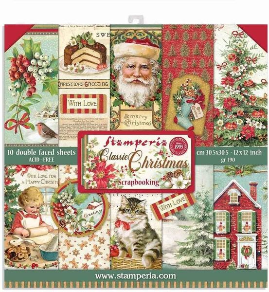 Classic Christmas 12x12 Paper Pack (10 sheets)