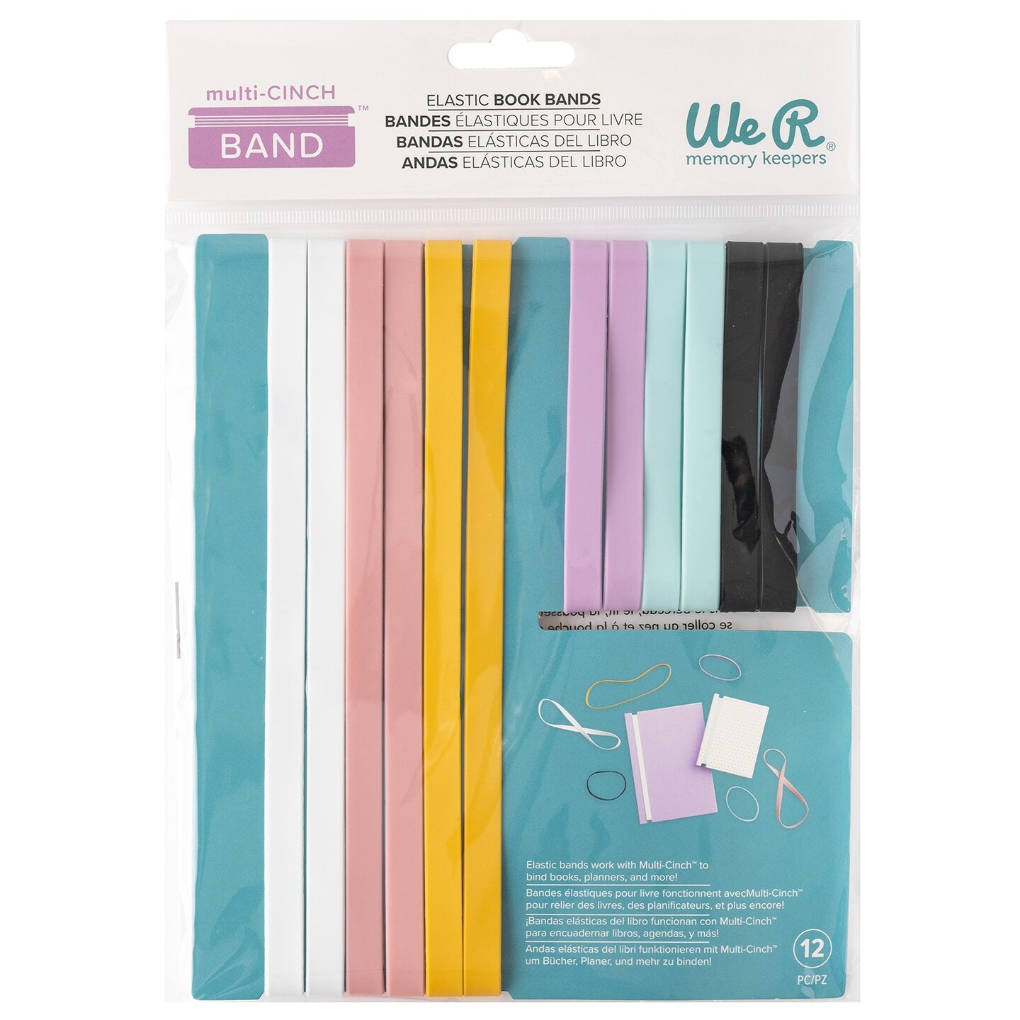 We R Cinch Elastic Binding Bands-12/Pkg