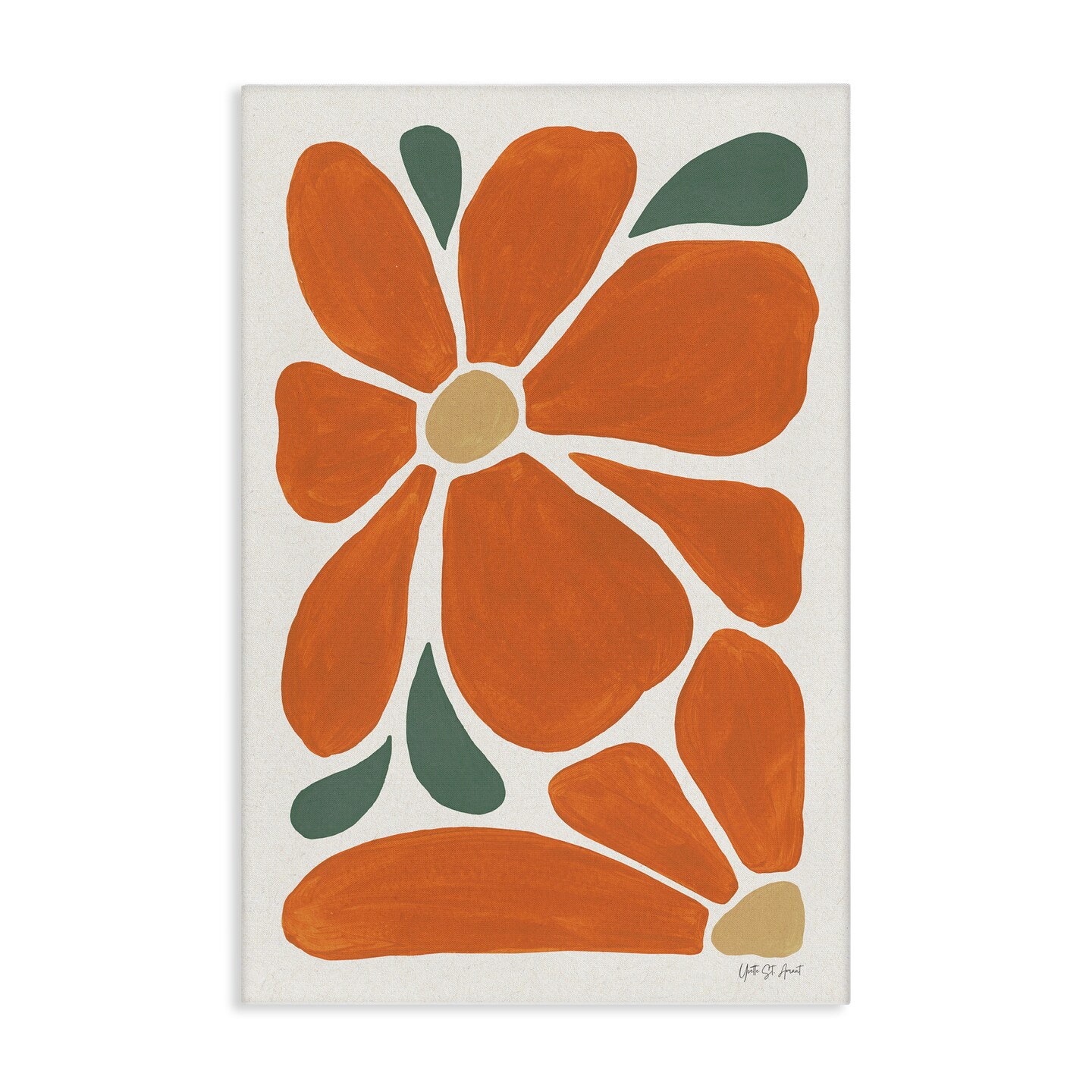 Stupell Industries Minimal Mod Orange Flowers Canvas By Yvette St. Amant