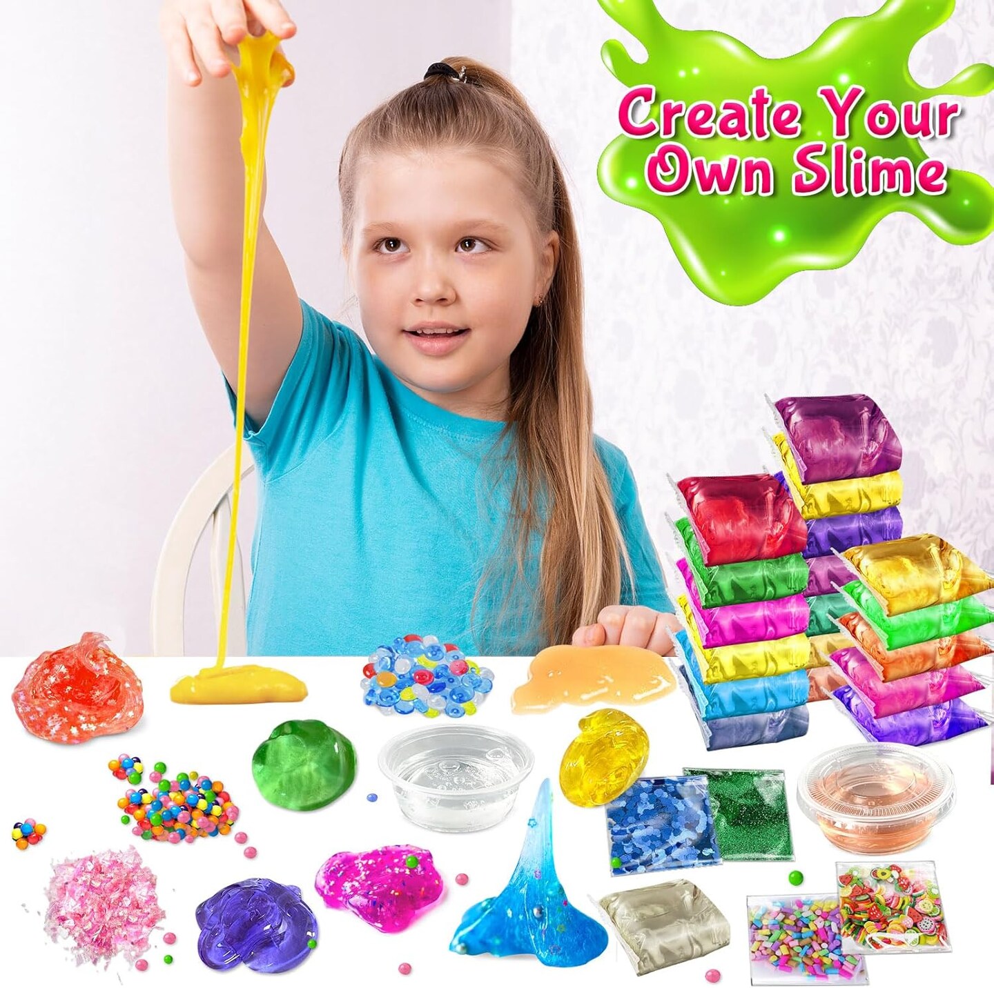 50 Pack DIY Slime Kit