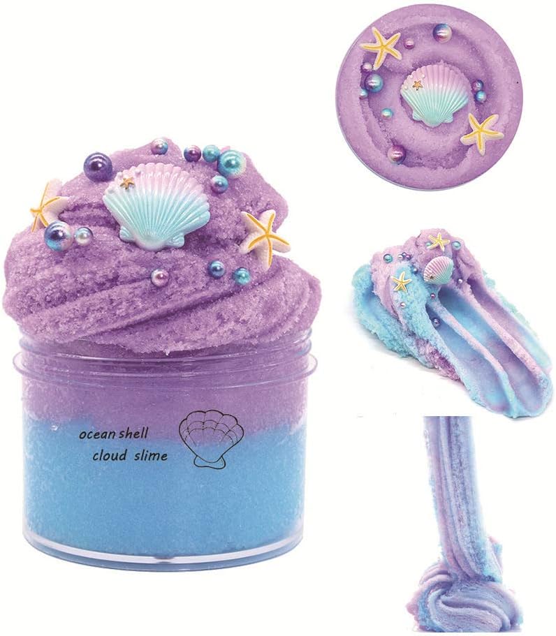 Colorful Fluffy Cloud Slime (Purple)