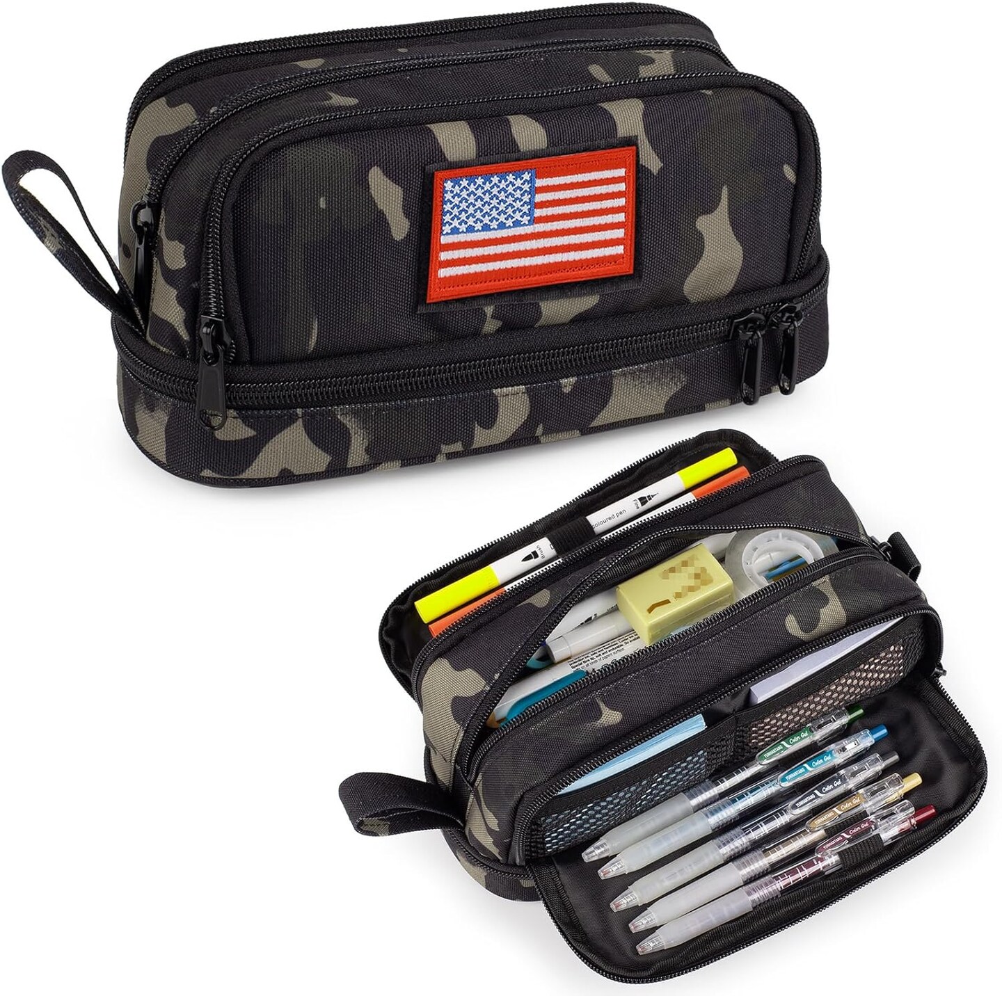 Tactical 4 Compartments Pencil Case