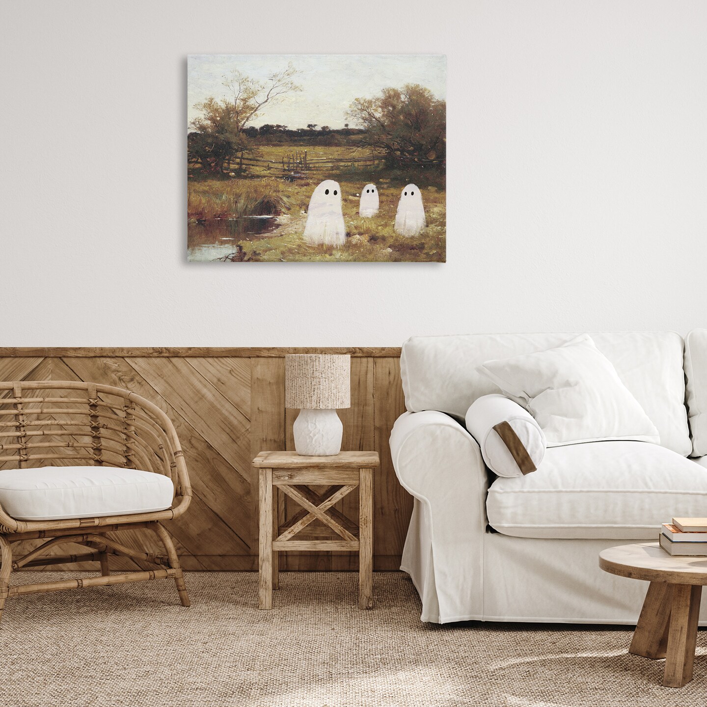 Stupell Industries Ghosts in Traditional Countryside Canvas By Victoria Barnes