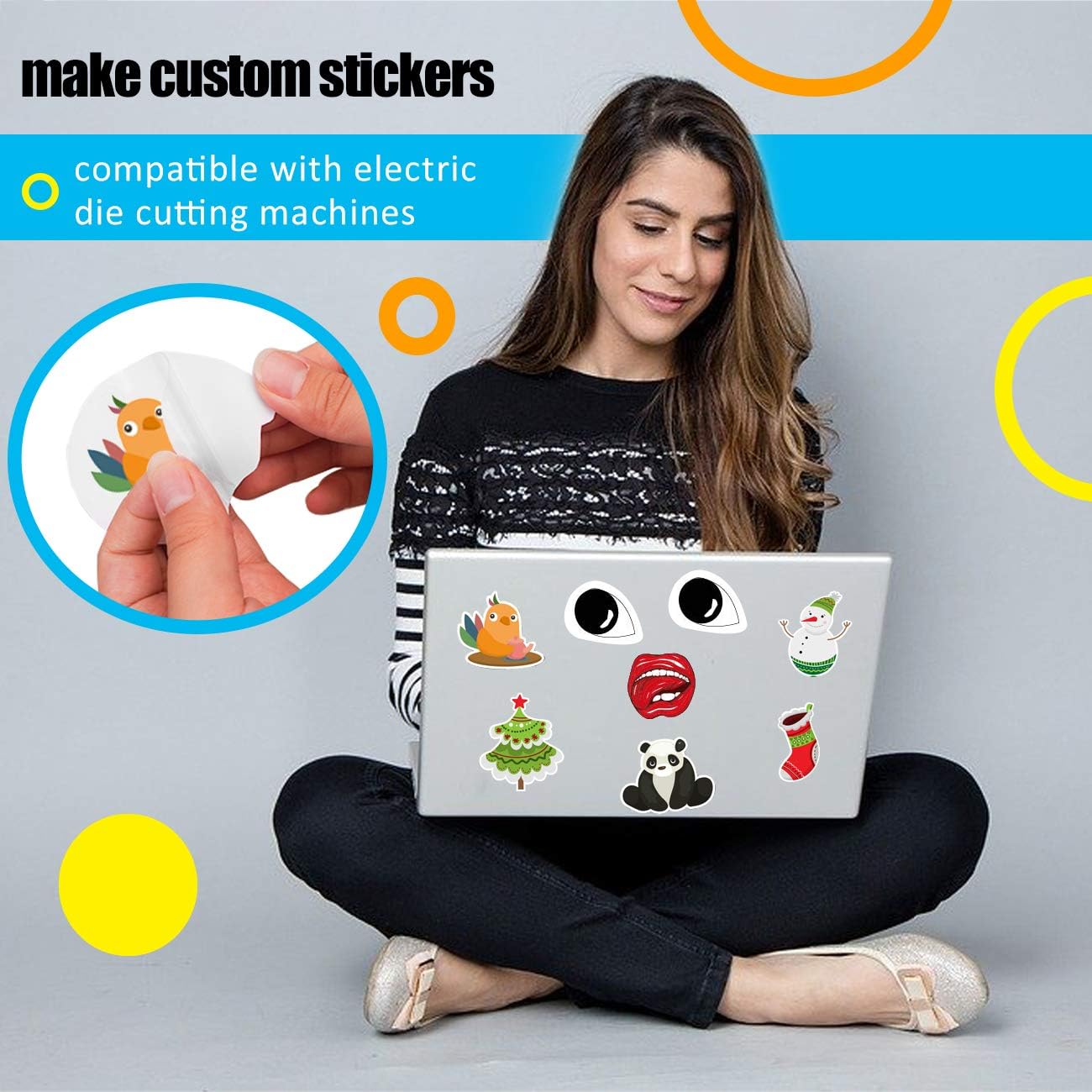 21 Waterproof Glossy White - Printable Vinyl Sticker Paper for Inkjet Printer