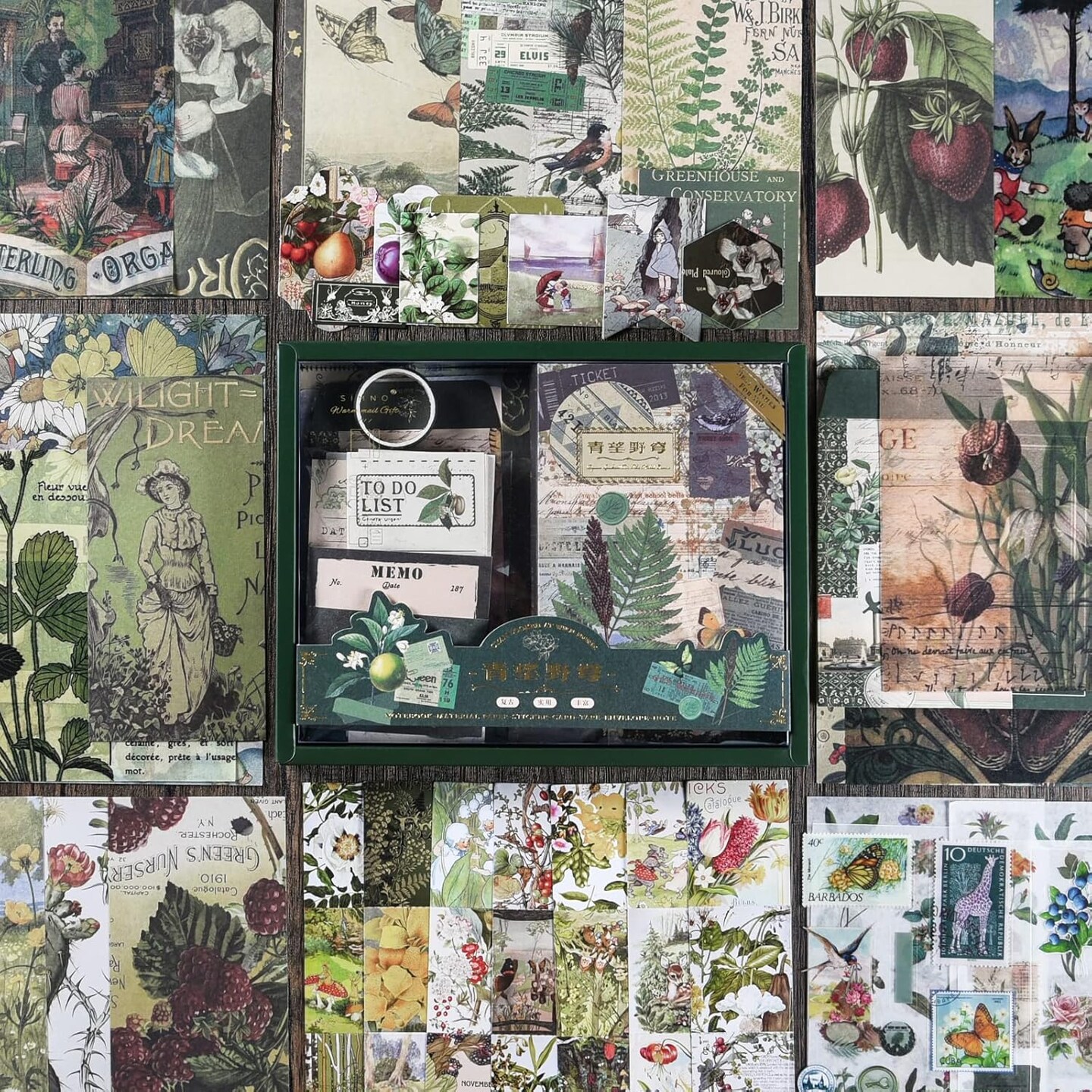 Vintage Aesthetic Scrapbook Kit Scrapbooking Supplies