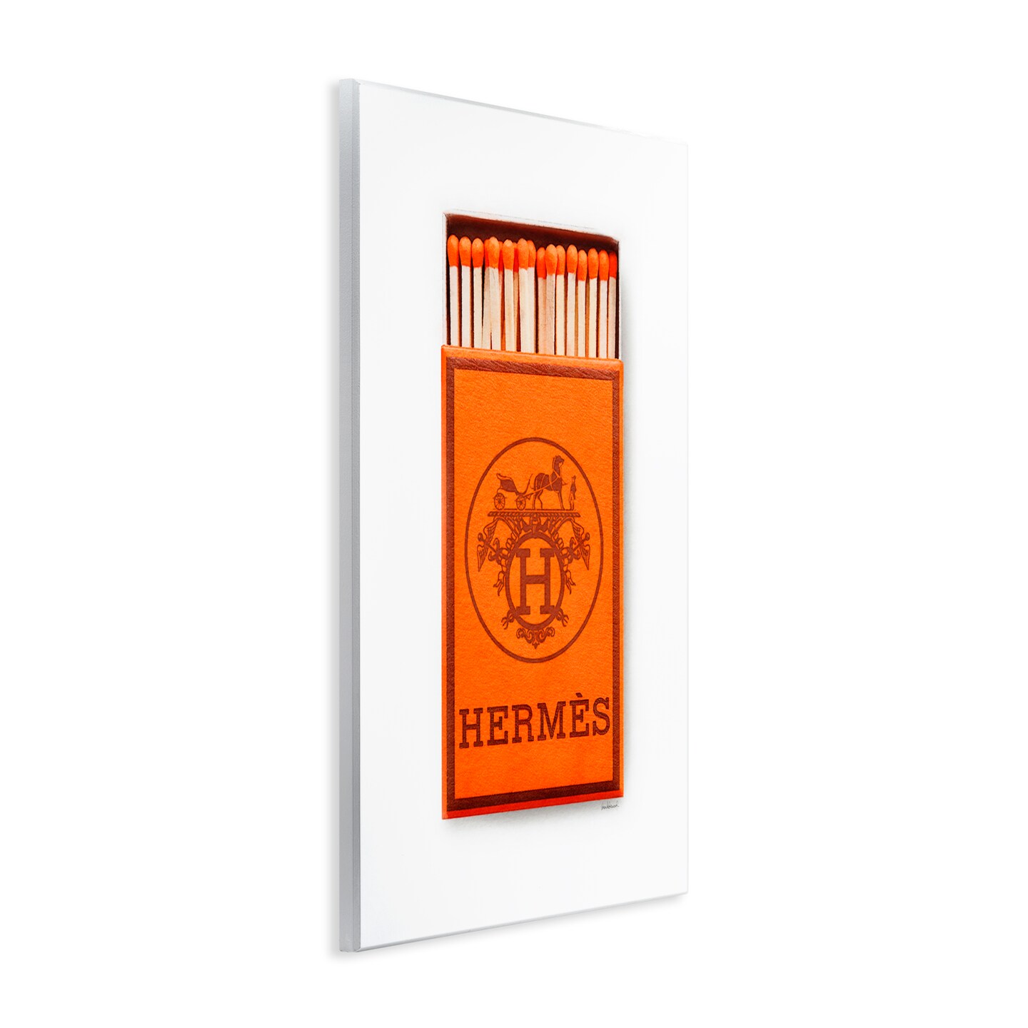 Stupell Industries Iconic Orange Glam Matchbox Wall Plaque By Amanda Greenwood