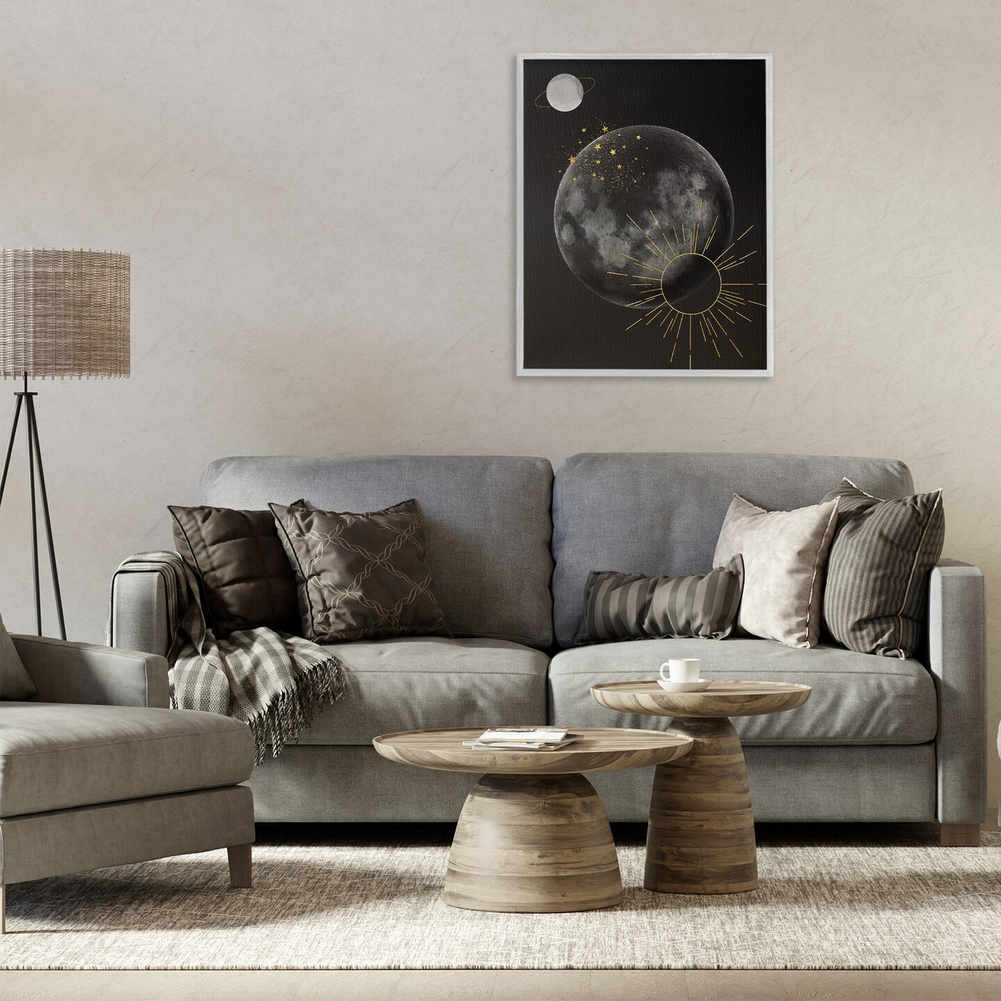 Stupell Industries Minimal Planetary Galaxy Framed Giclee By Daniela Santiago