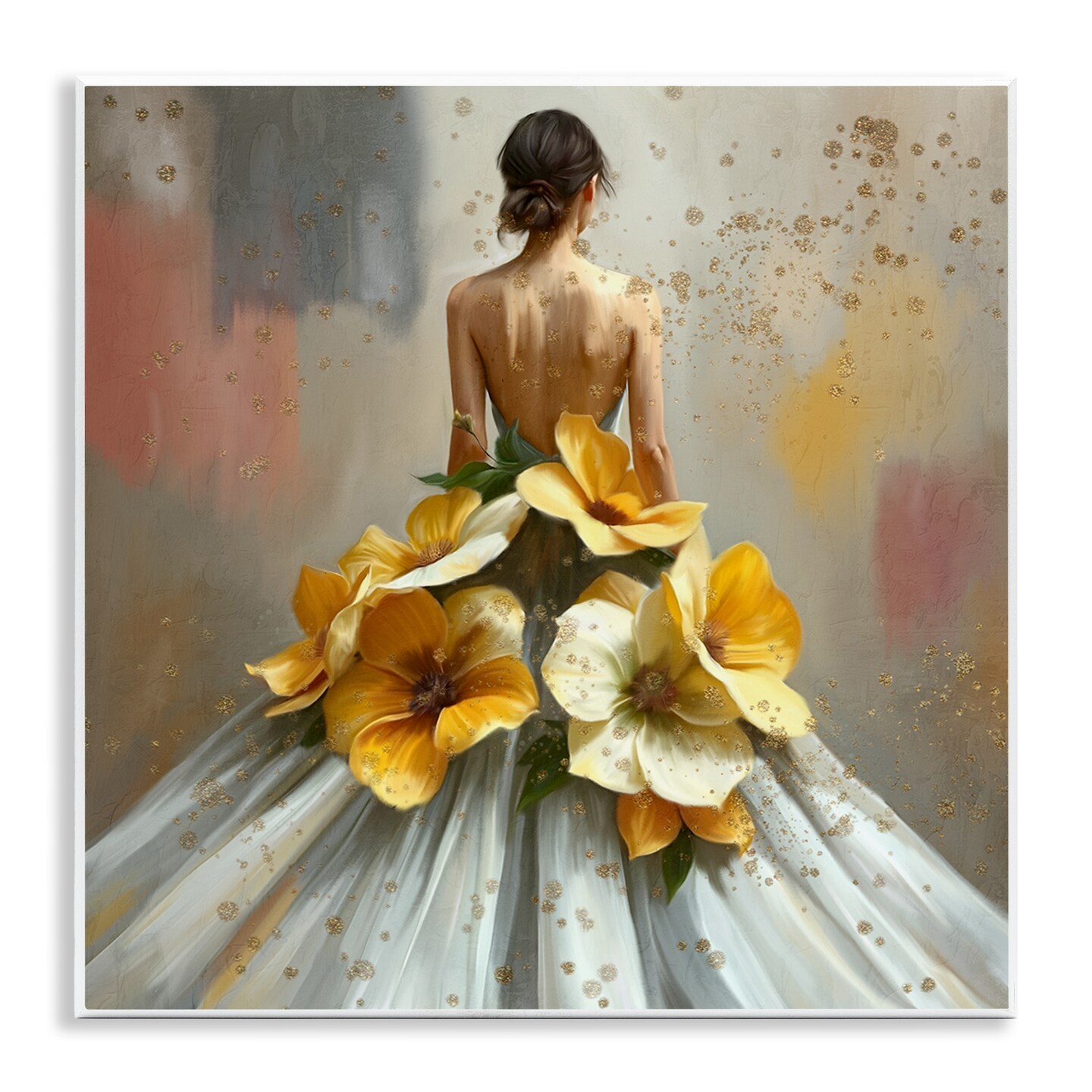 Stupell Industries Opulent Ball Gown Portrait Wall Plaque By Kim Allen ...