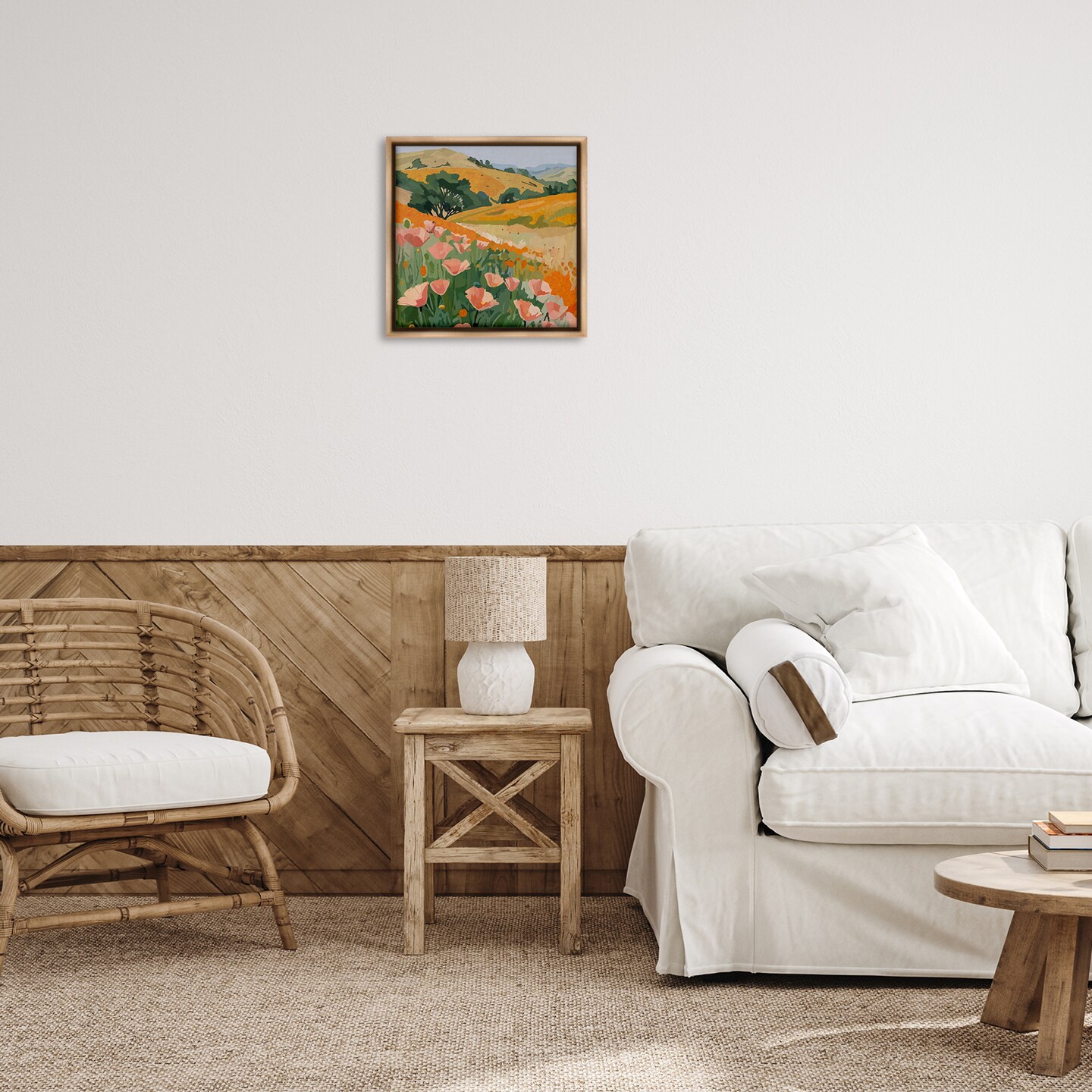 Stupell Industries California Poppies Meadow Floating Frame By Amelia Noyes