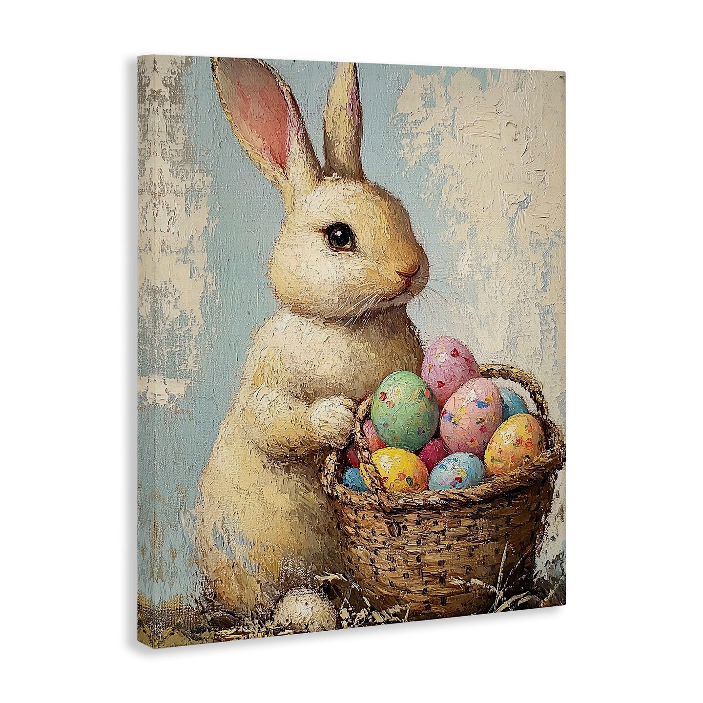 Stupell Industries Easter Bunny Basket Canvas By Franklyn Gregory